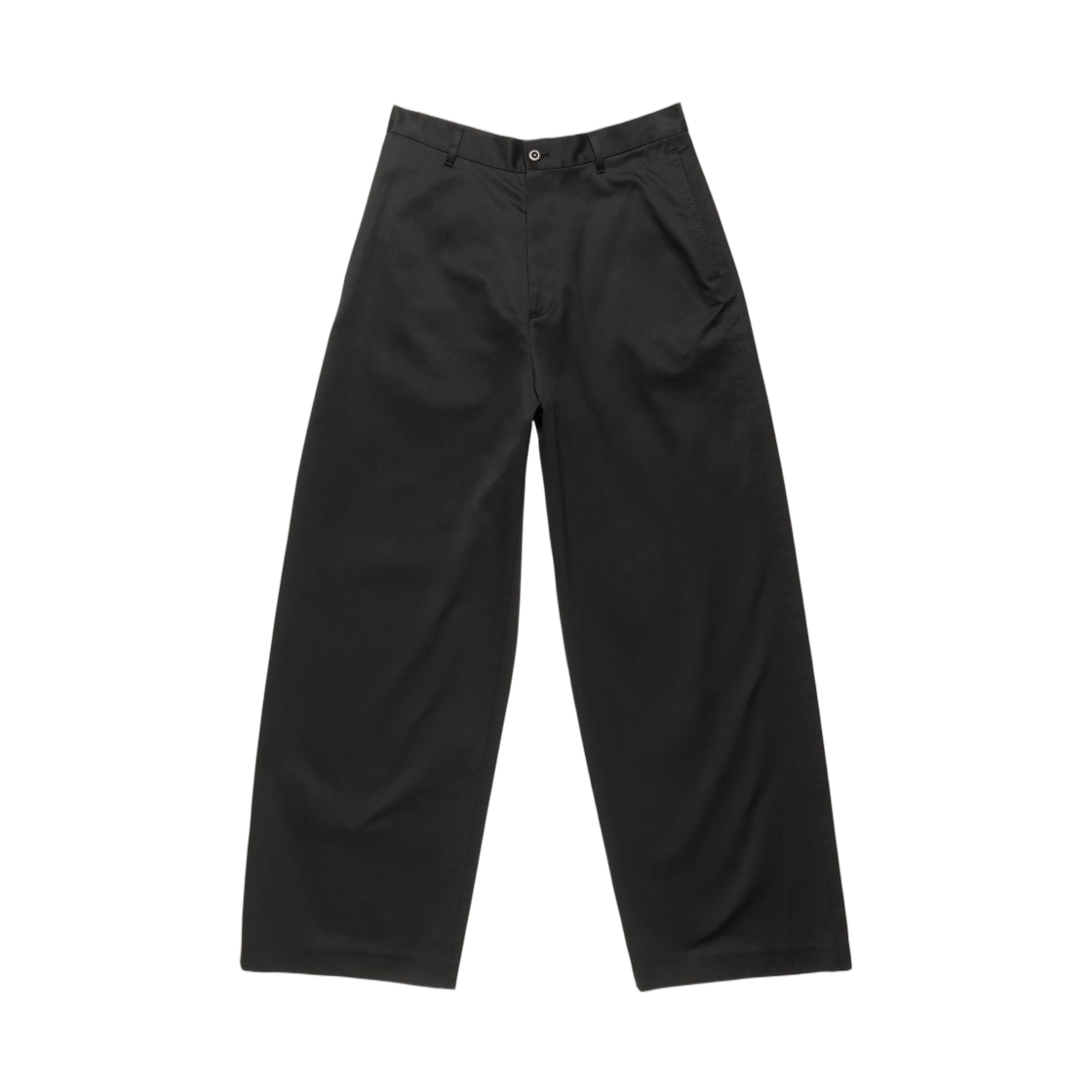 BK0785-900 Acne Studios Cotton Satin Trousers Black