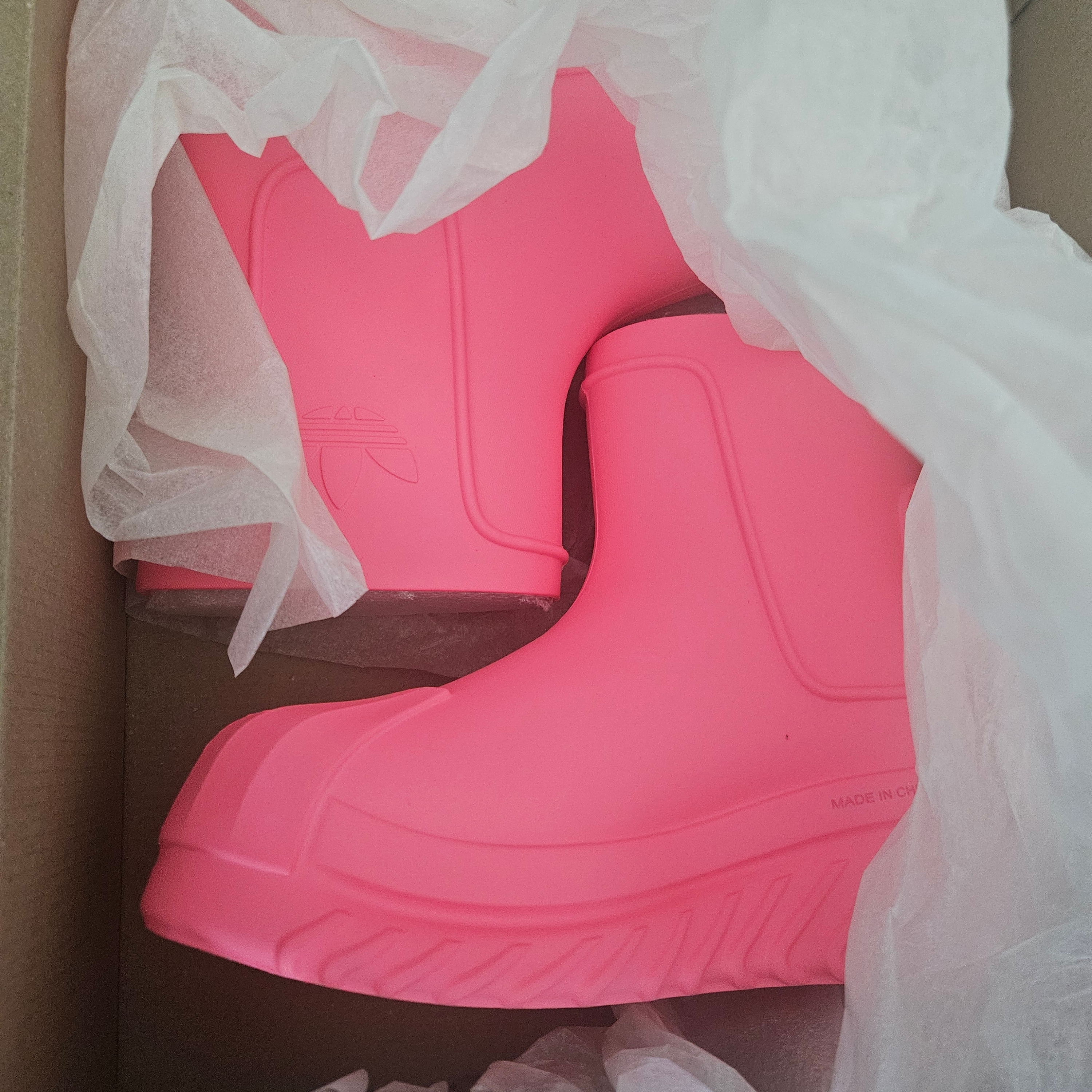 (W) Adidas Adifom Superstar Boot Pink 착용 스타일
