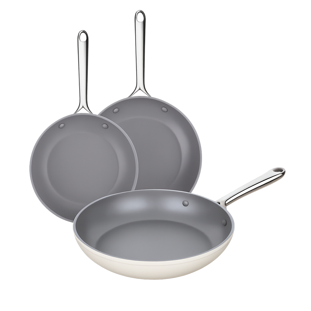 비알케이 에볼루션 풀 인덕션 후라이팬 3종세트(20cm+24cm+28cm)(BRK Evolution Full‑Induction Frypan 3‑Piece Set (20cm + 24cm + 28cm))