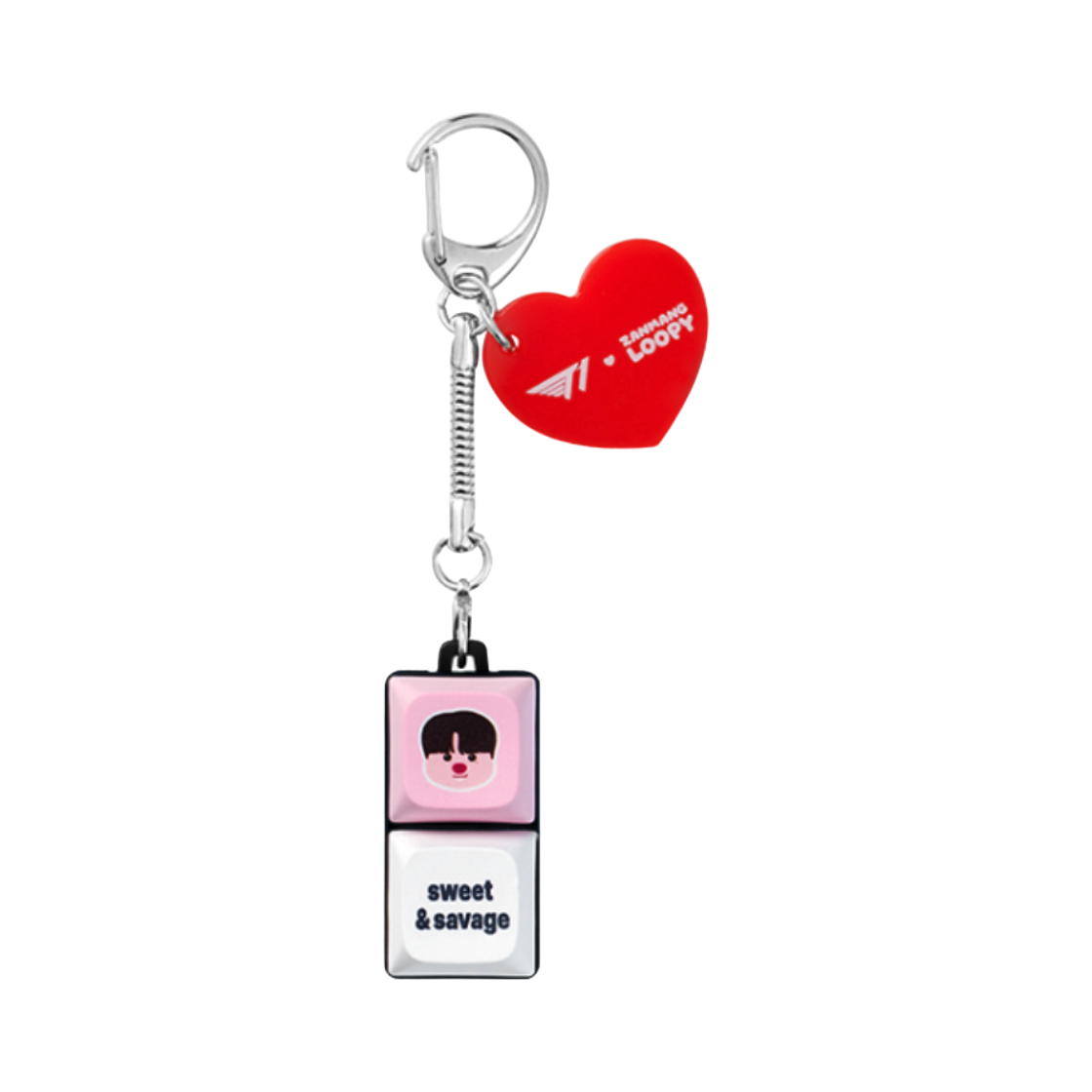 티원 x 잔망 루피 키캡 키체인 케리아(T1 x Zanmang Loopy Keycap Keychain Keria)