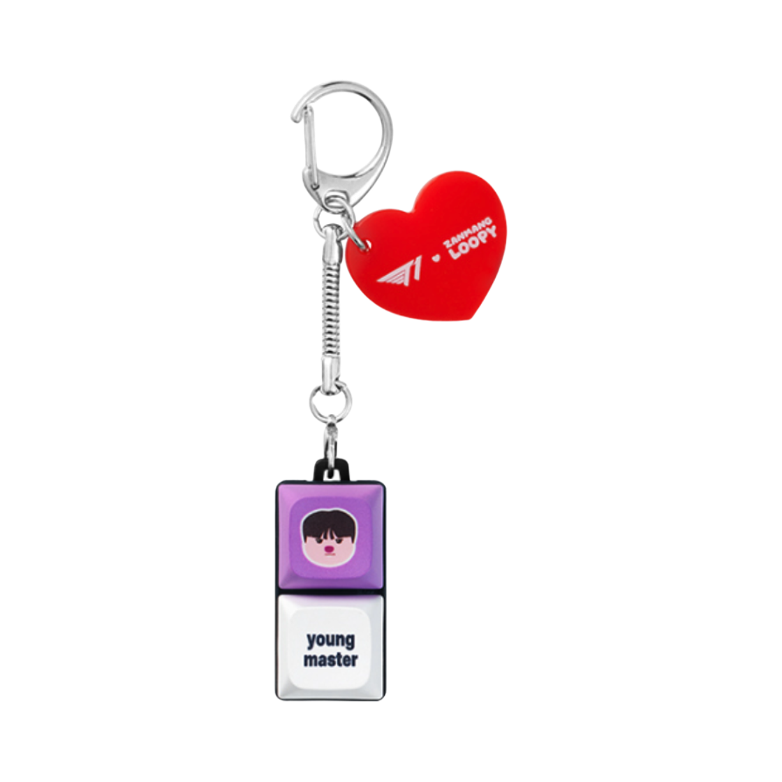 티원 x 잔망 루피 키캡 키체인 페이즈(T1 x Zanmang Loopy Keycap Keychain Peyz) - 1