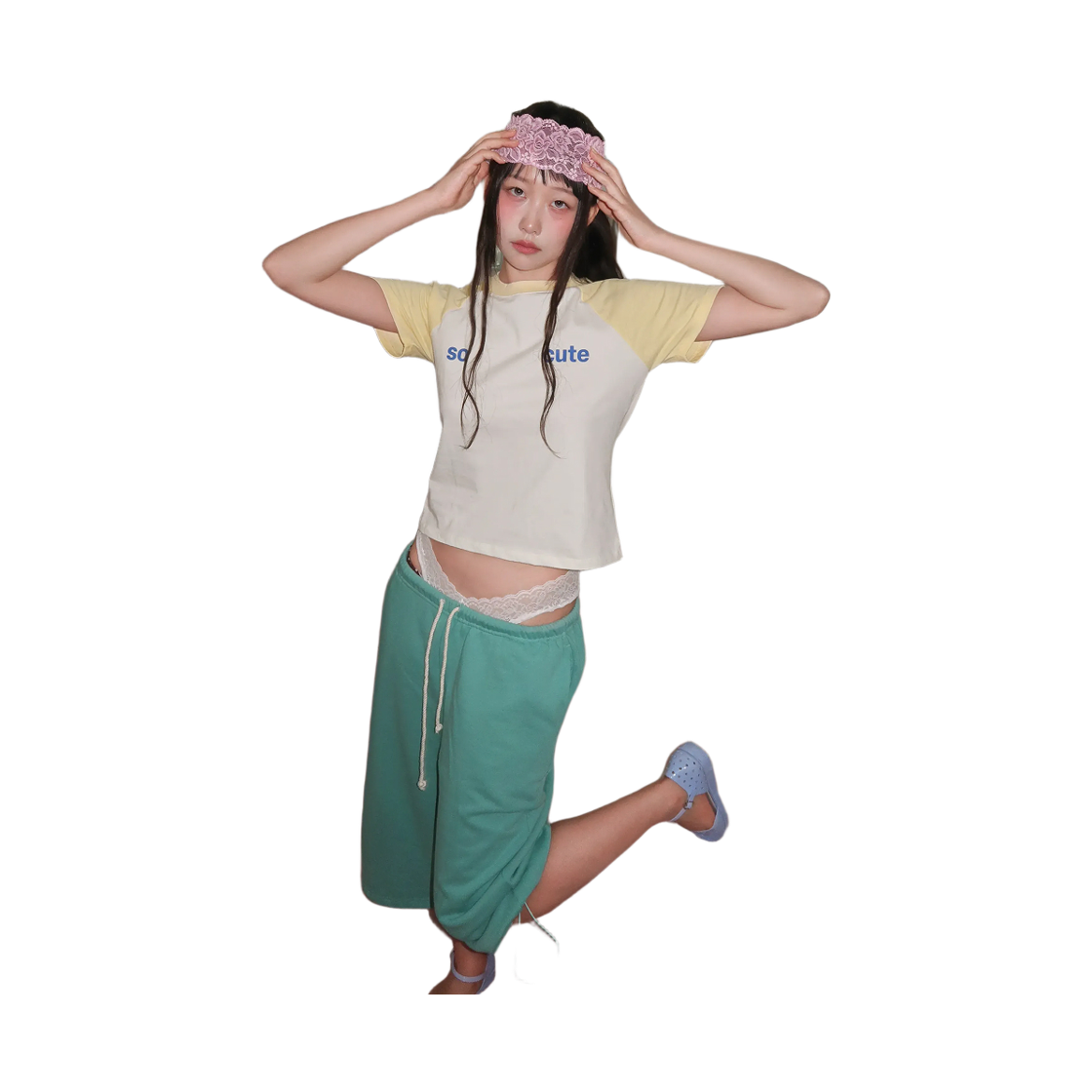 키코지 앤드 터프 미디 스웻 팬츠 민트(kikozy And Tough Midi Sweat Pants_Mint) - 4
