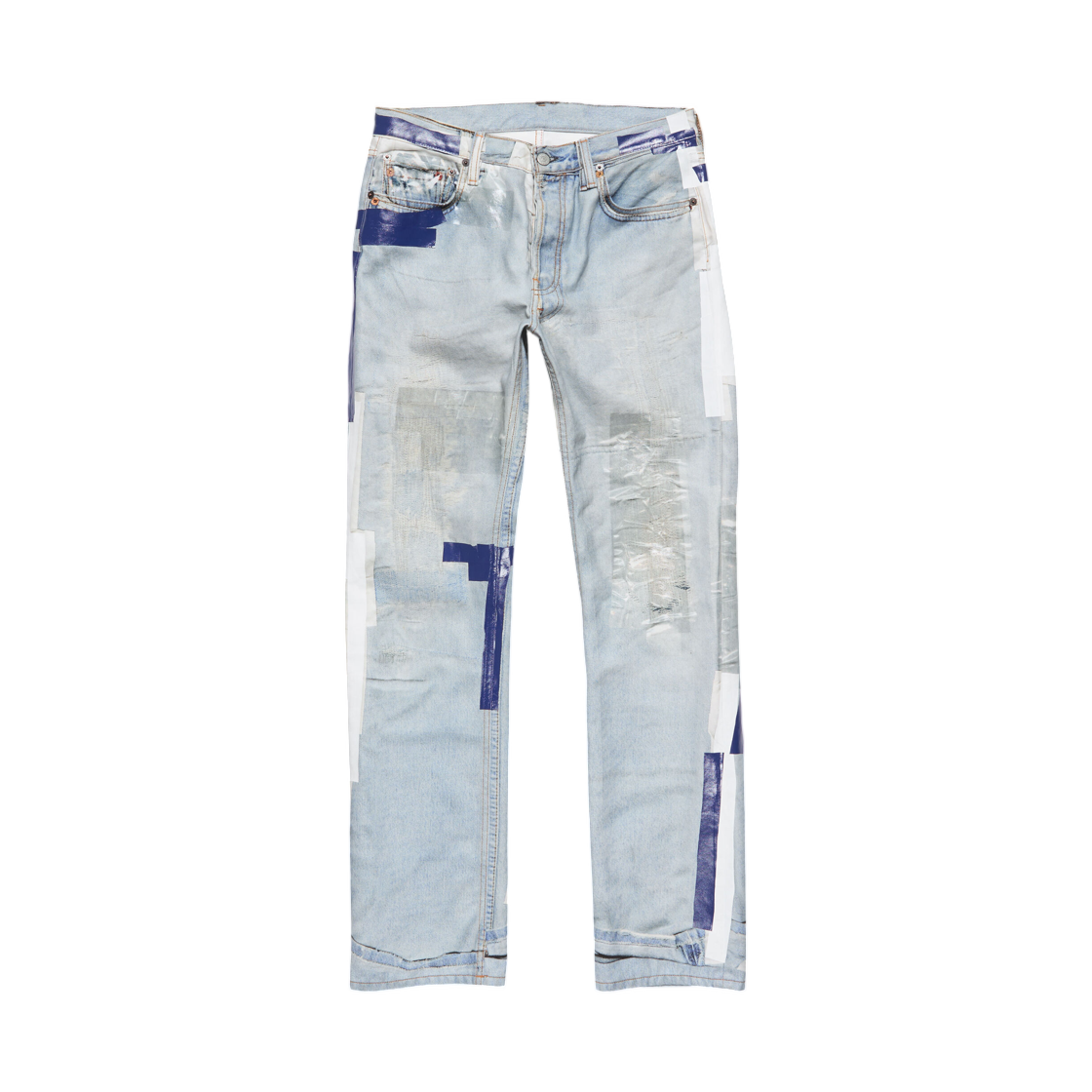 아크네 스튜디오 트롱프 뢰유 테이프 진 라이트 블루(Acne Studios Trompe L'Oeil Tape Jeans Light Blue) - 1