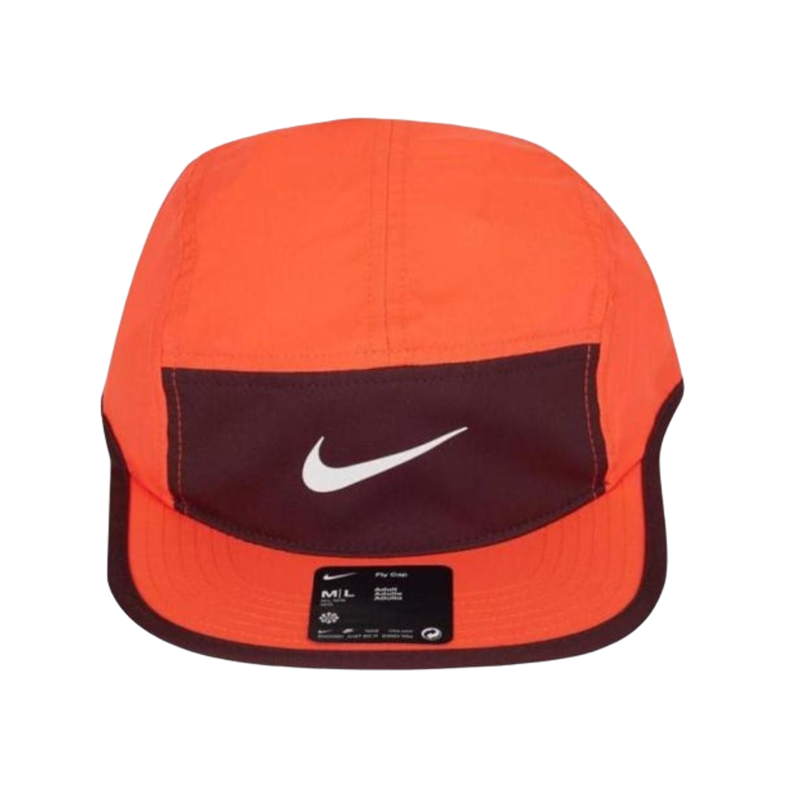 FB5624-635 Nike Dri-Fit Fly Unstructured Swoosh Cap Bright Crimson Burgundy Crush