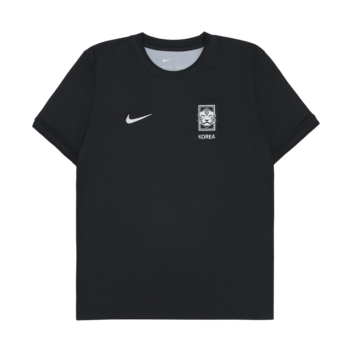 (키즈) 나이키 x 피스마이너스원 대한민국 숏슬리브 사커 탑 블랙 화이트 (IO8140-010)((Kids) Nike x Peaceminusone Korea Short-Sleeve Soccer Top Black White (IO8140-010)) - 2