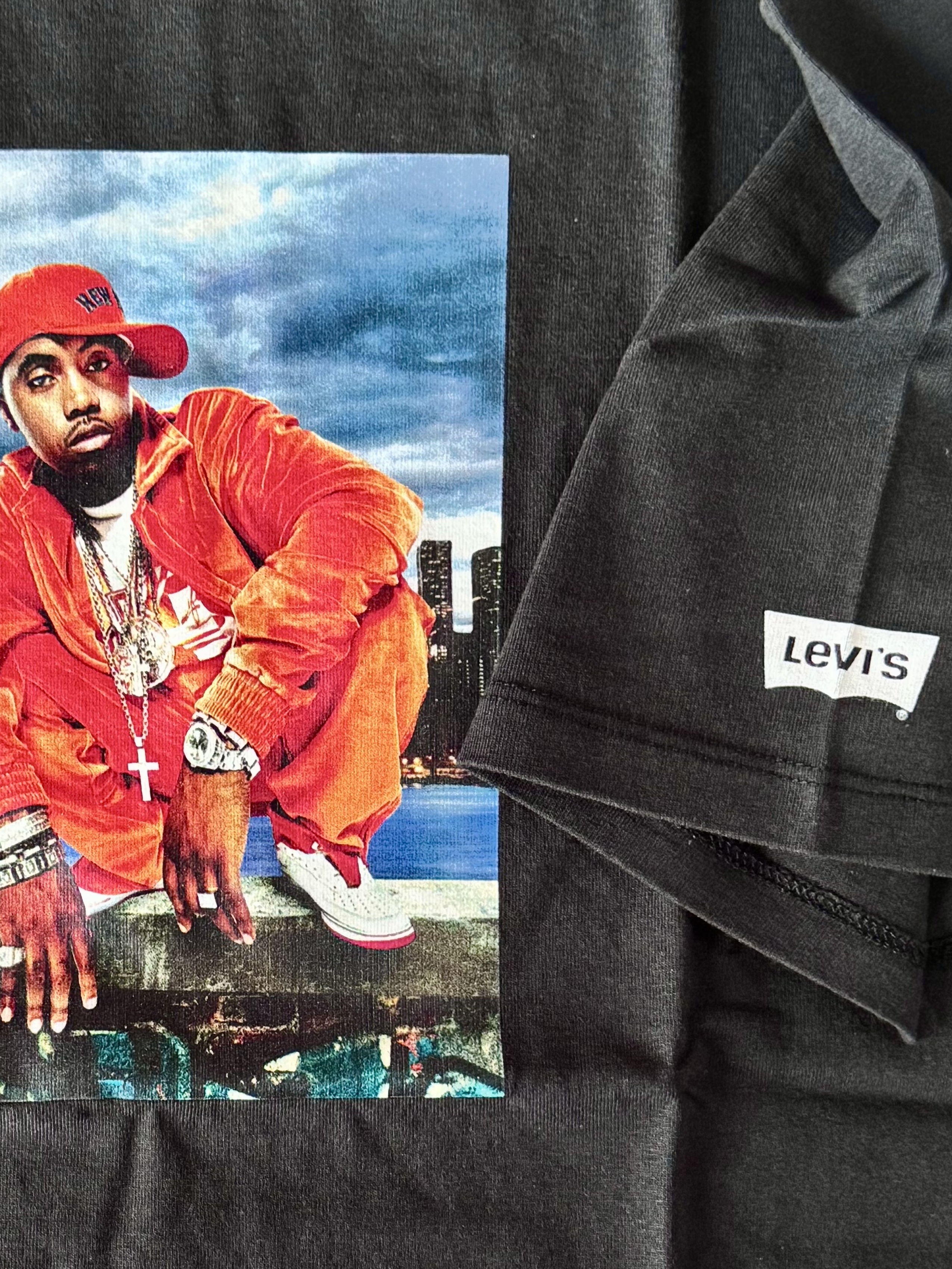 Levi's x Nas Band T-Shirt Black, Levi's x Nas Band T-Shirt White 착용 스타일 - 6