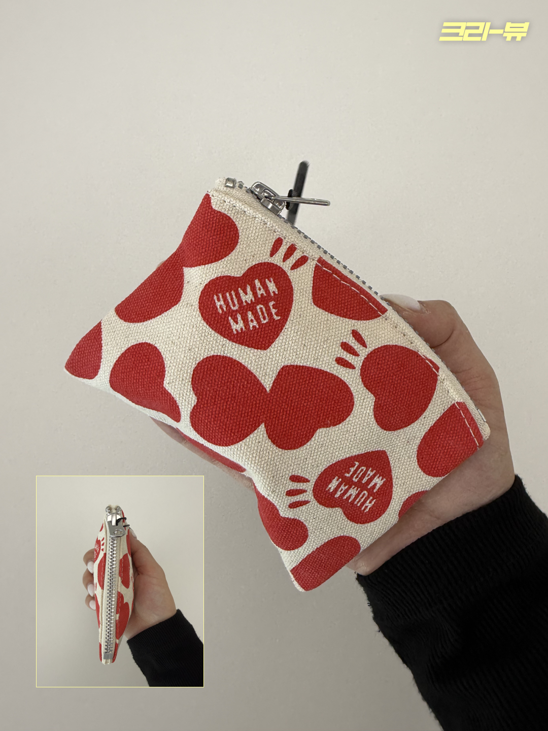 Human Made Card Case Red 착용 스타일 - 6
