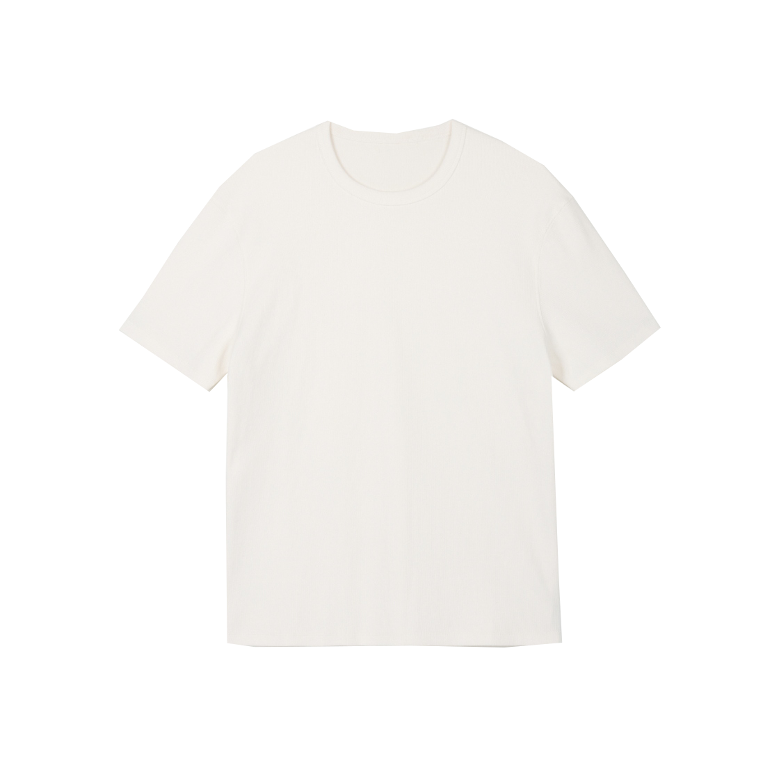 티엔지티 골지 슬림 티셔츠 화이트(TNGT Ribbed Slim Tee White)