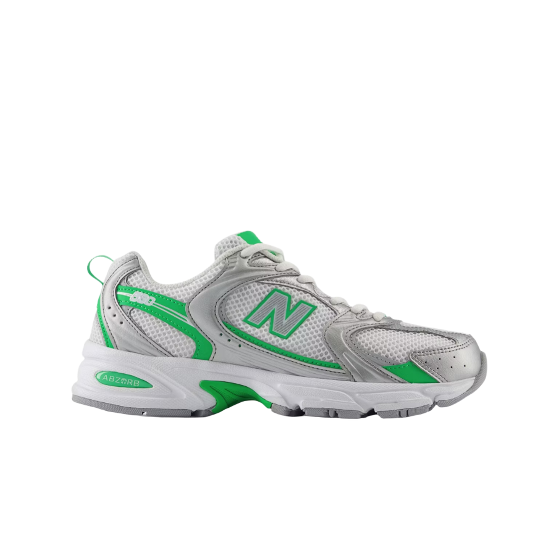 U530APL New Balance 530 Green Apple Silver Metallic - D Standard