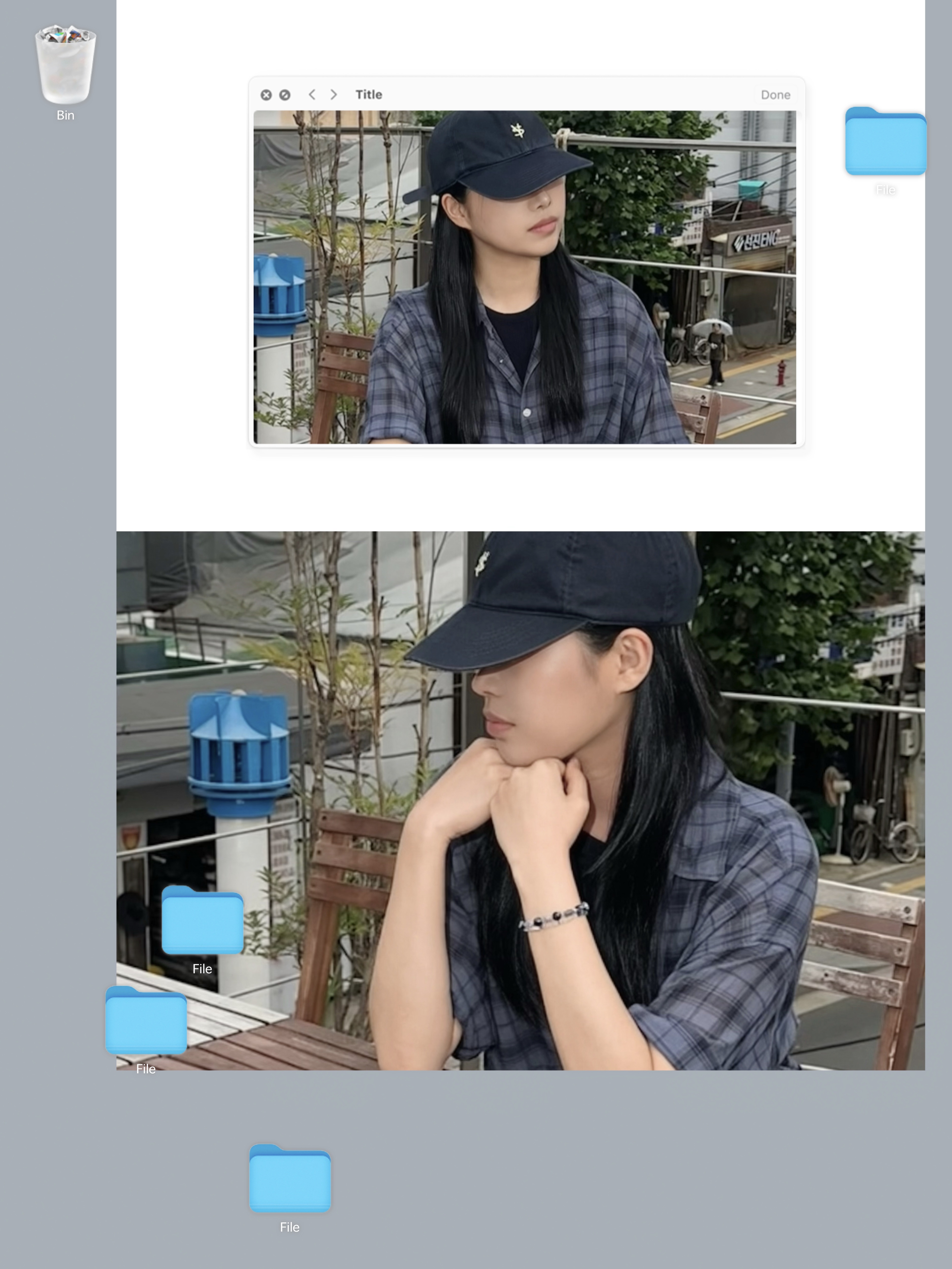 Jordan 1 x Travis Scott Retro Low OG SP Black Phantom, [예약 배송] Sunday Ceremony Sy Classic Vintage Logo Cap - Navy 착용 스타일 - 3