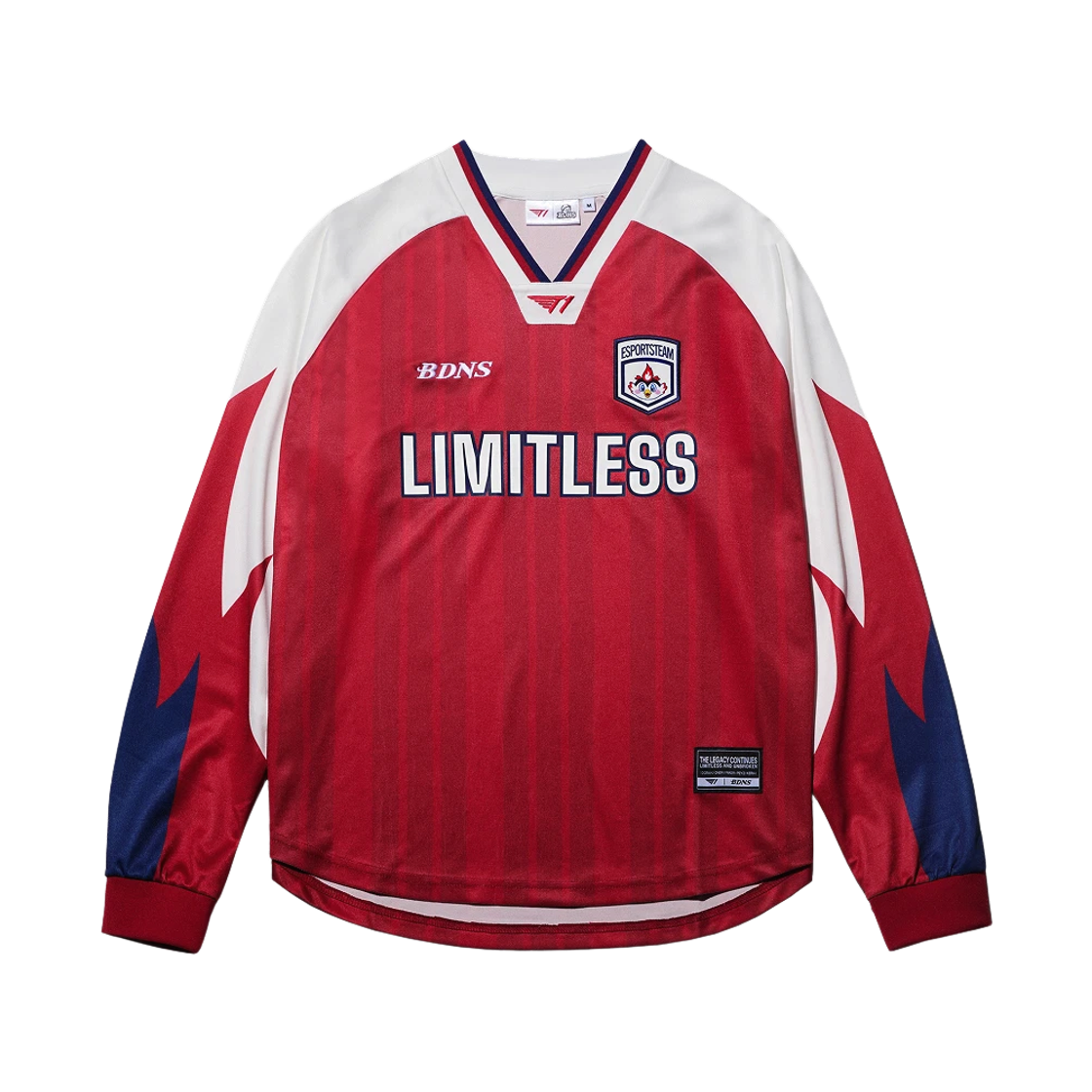 빠더너스 x T1 롱슬리브 져지 레드(BDNS x T1 Long Sleeve Jersey Red)