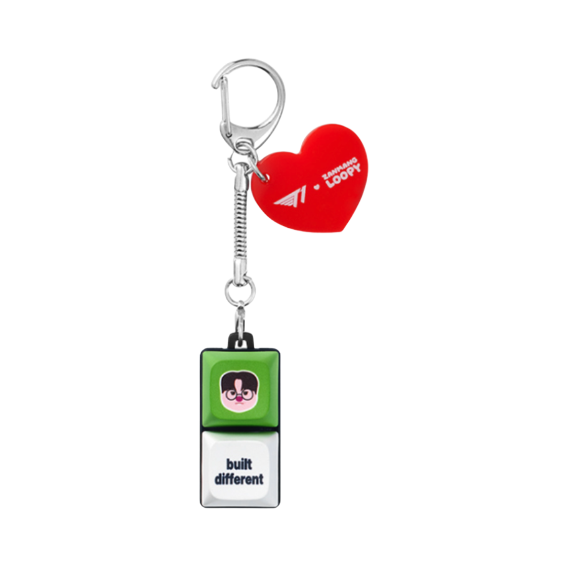 티원 x 잔망 루피 키캡 키체인 오너(T1 x Zanmang Loopy Keycap Keychain Oner)