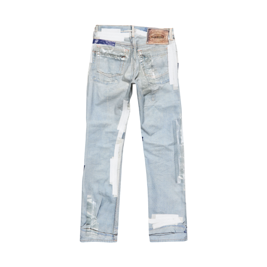 아크네 스튜디오 트롱프 뢰유 테이프 진 라이트 블루(Acne Studios Trompe L'Oeil Tape Jeans Light Blue) - 2