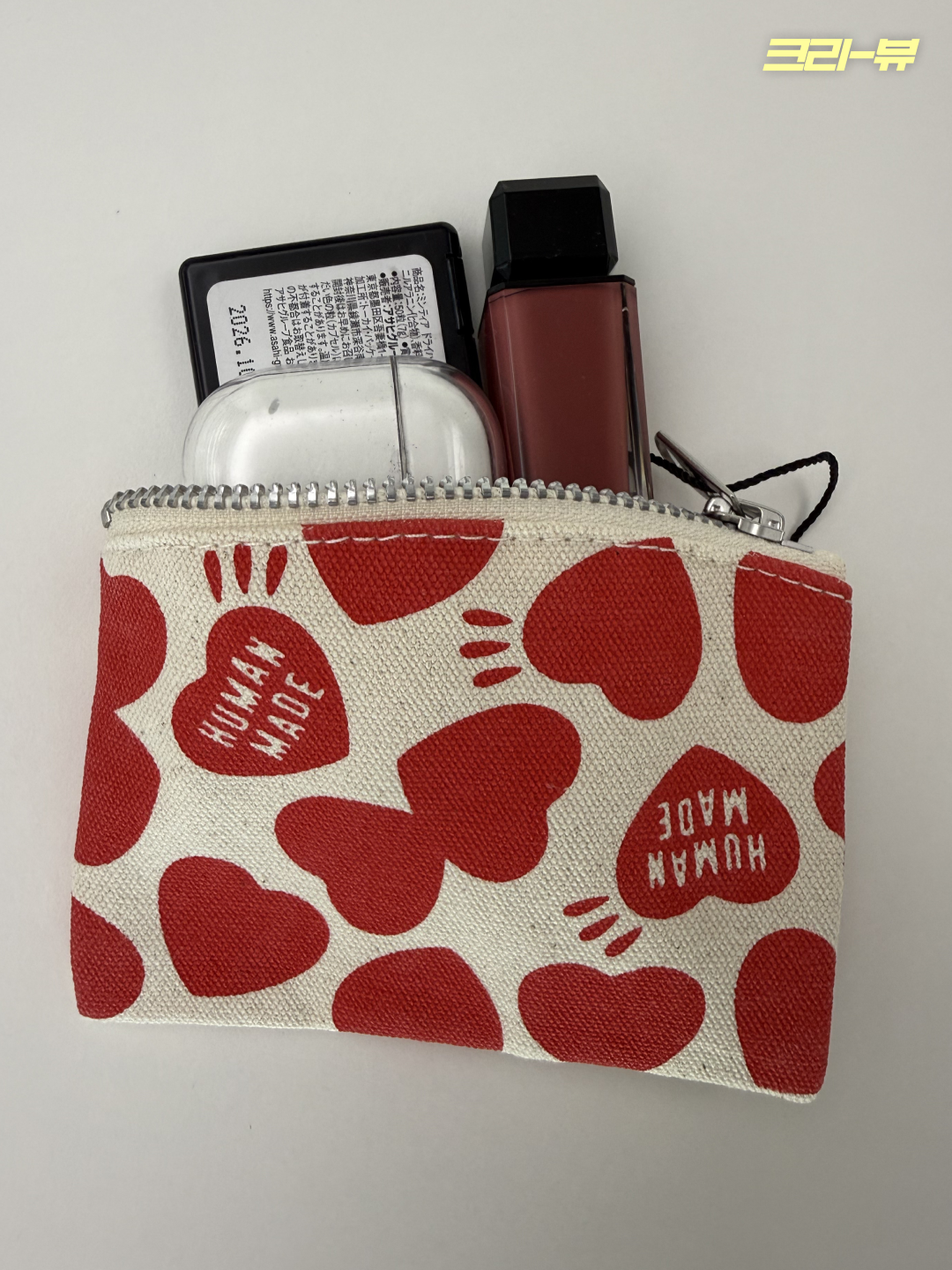 Human Made Card Case Red 착용 스타일 - 4