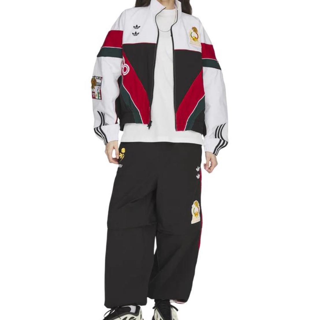 Adidas x Willy Chavarria Woven Track Jacket White Black - KR Sizing 착용 스타일 - 1
