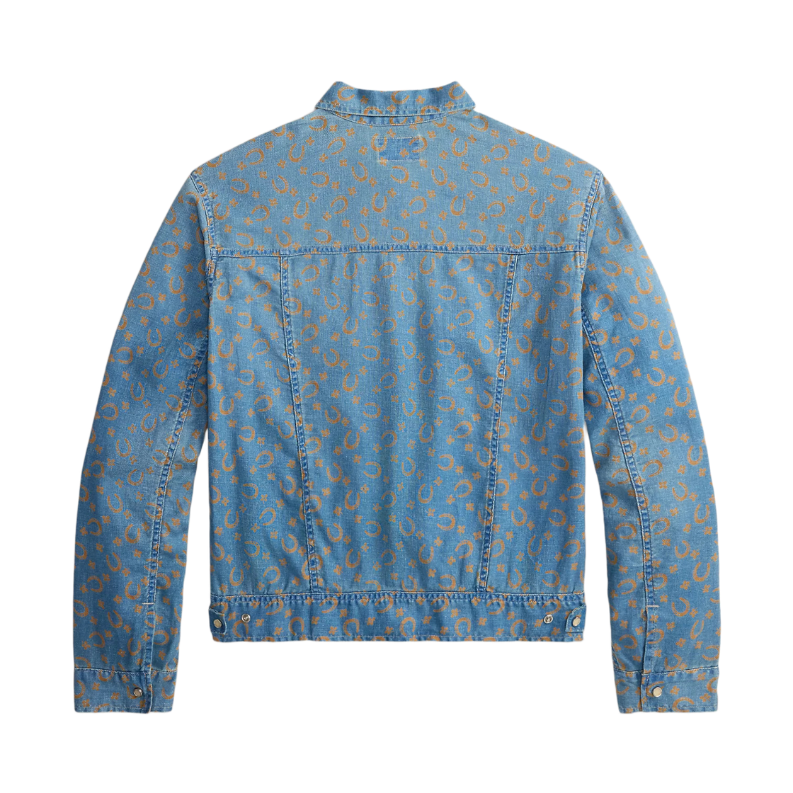 더블알엘 호스슈 프린트 데님 셔츠 자켓 인디고(Double RL Horseshoe Print Denim Shirt Jacket Indigo) - 2