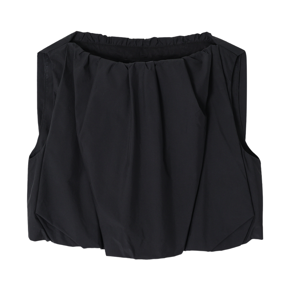 WH3TP301BK (W) SONGZIO Volume Drape Sleeveless Black