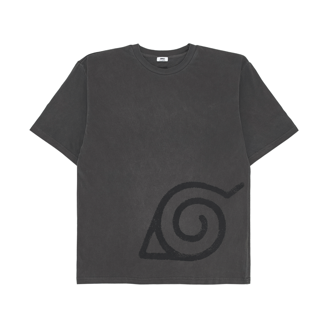 스파오 x 나루토 반팔 티셔츠 챠콜(Spao x Naruto Short Sleeve T-Shirt Charcoal)