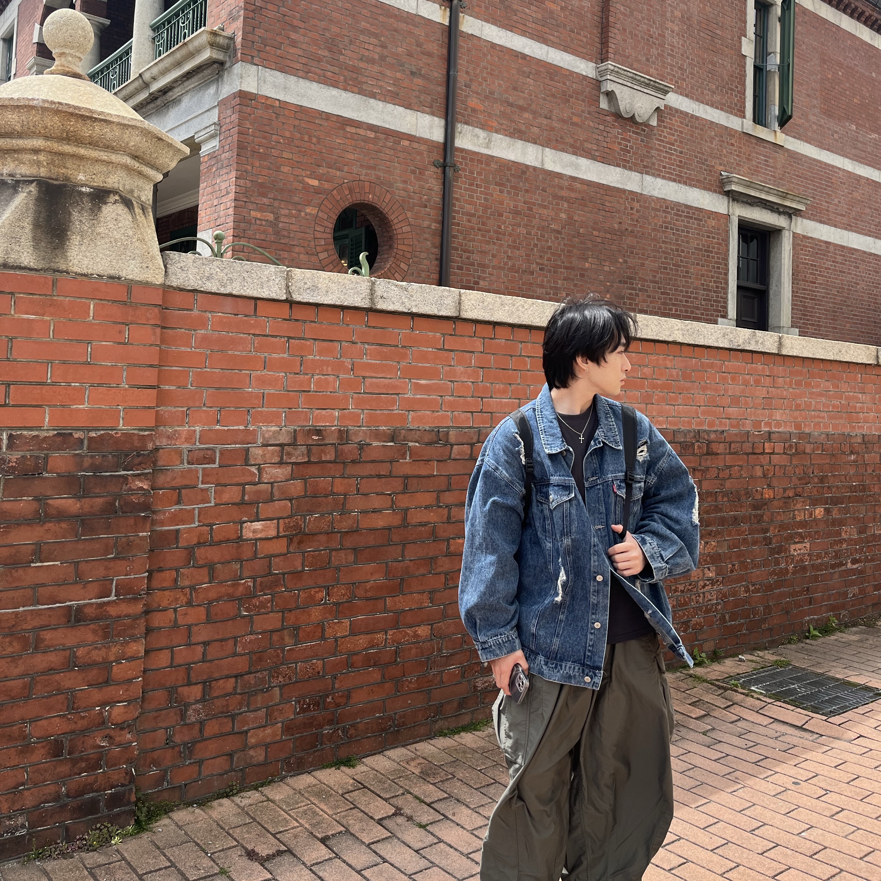 Needles H.D. BDU Pants Olive 착용 스타일