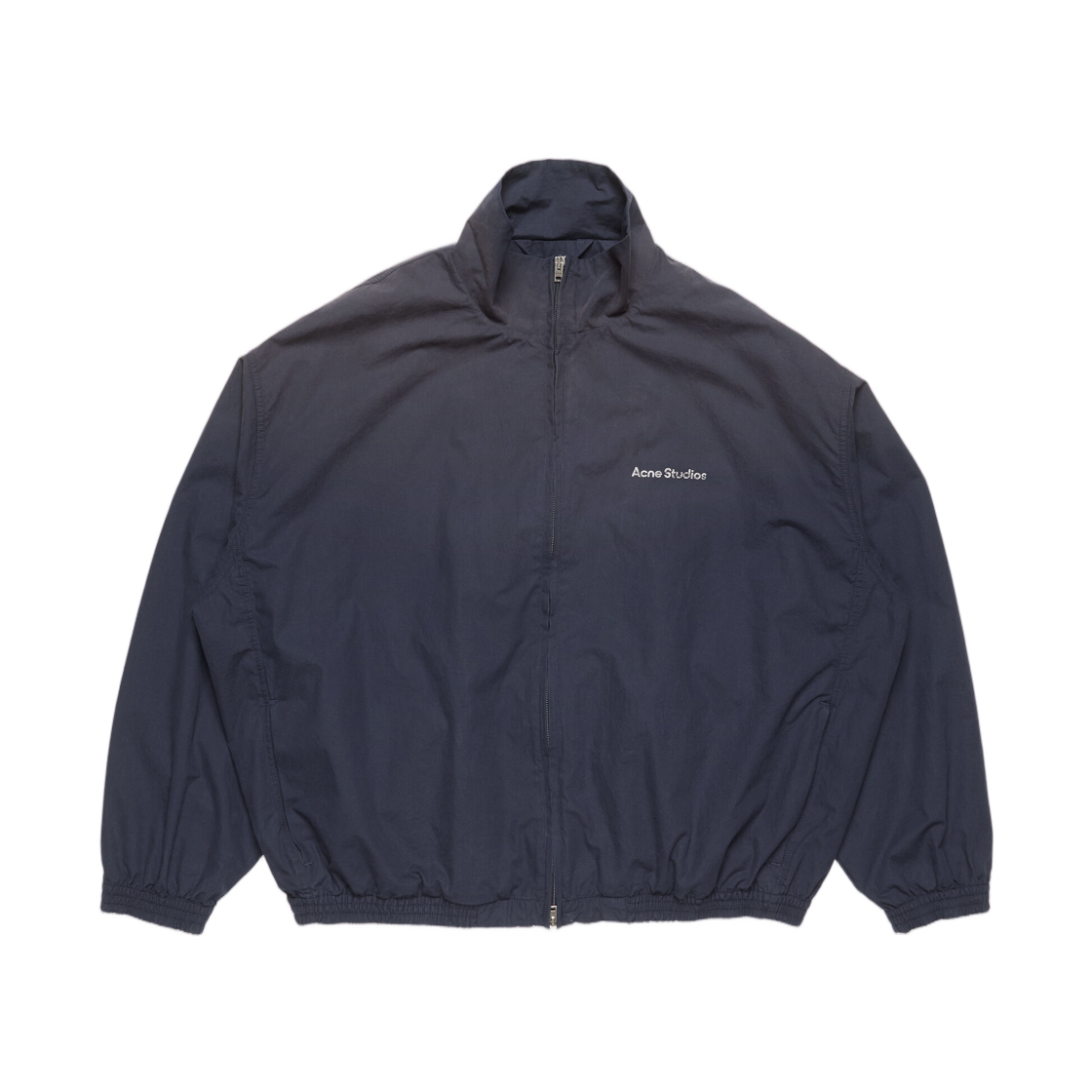 B90863-BG3 Acne Studios Washed Logo Jacket Navy