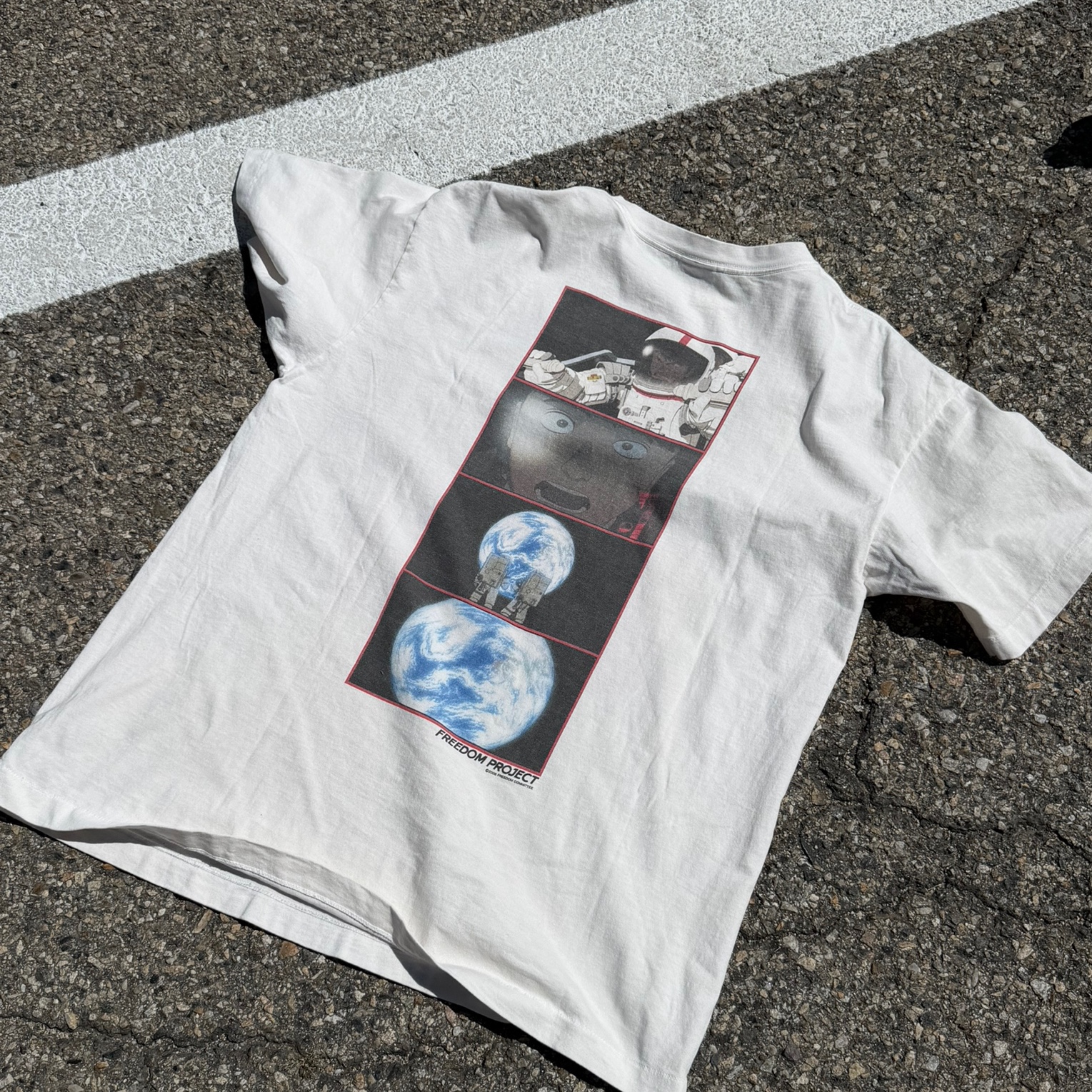 SAINT Mxxxxxx x Freedom S/S T-Shirt White - 24SS 착용 스타일 - 2