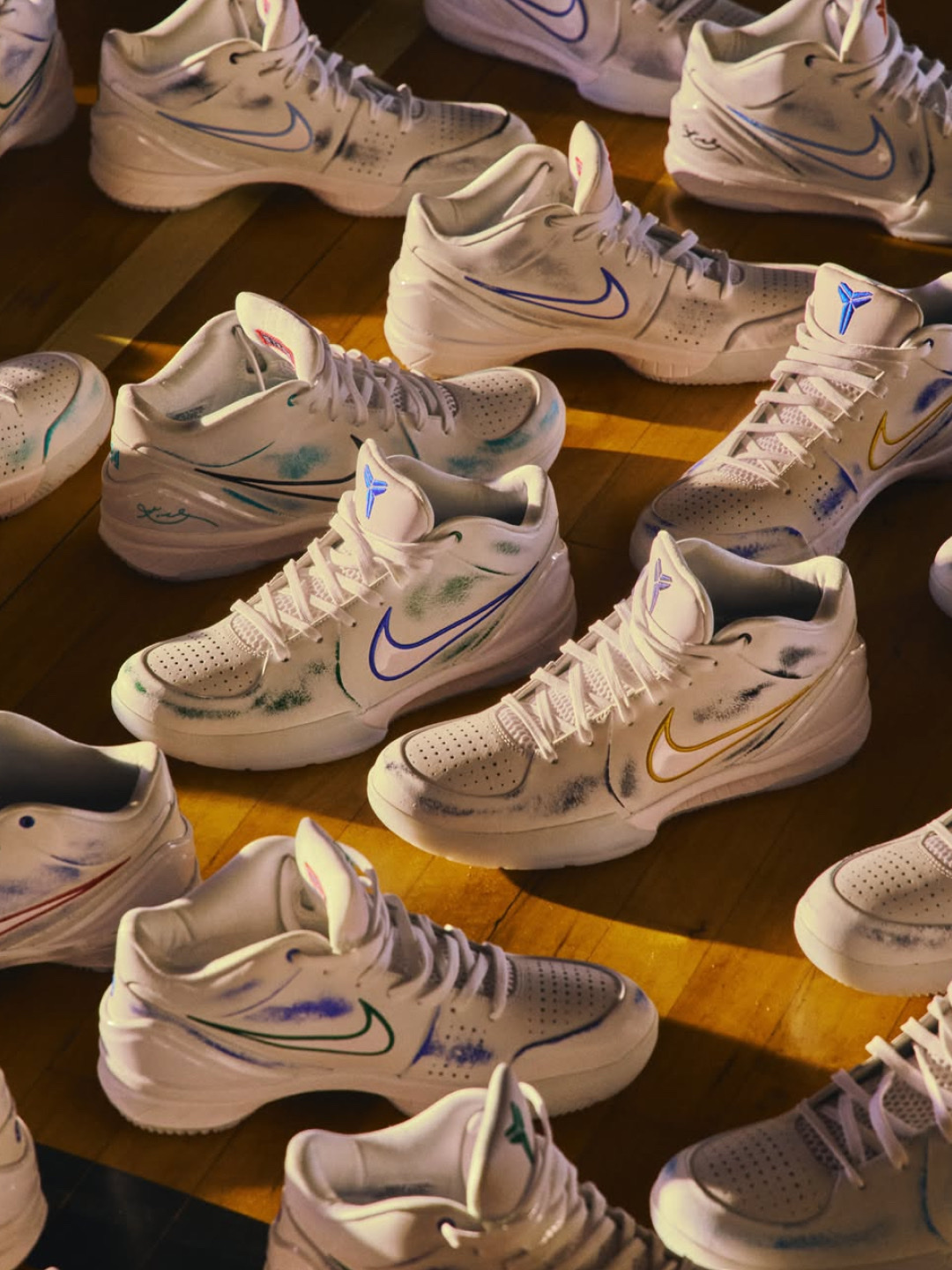 Nike Kobe 4 Protro Draft Pack Gold Purple (Opened Case), Nike Kobe 4 Protro Draft Pack #13 (Opened Case) μ°©μ© μ€νμΌ - 3