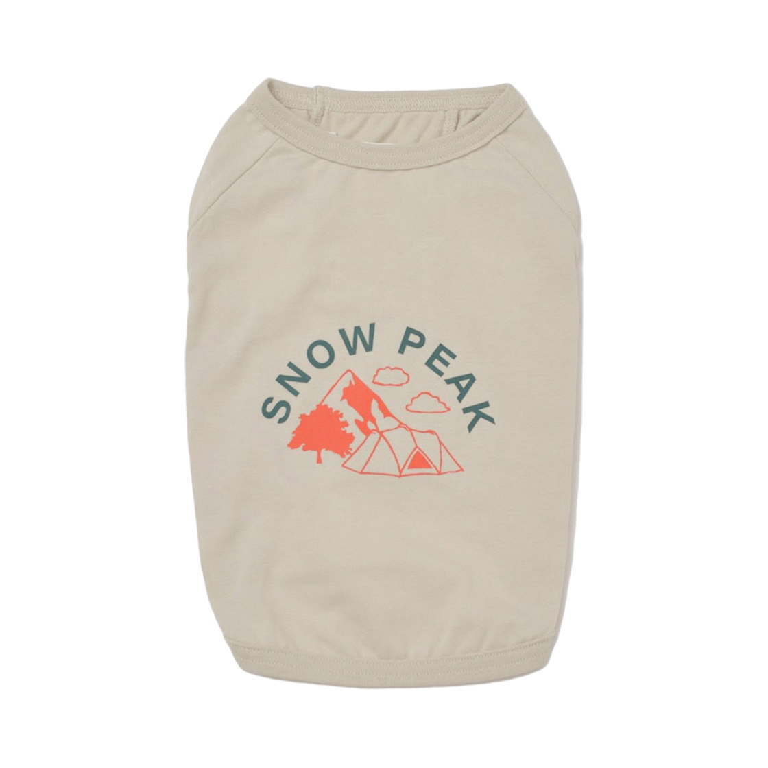 스노우 피크 도그 캠프 티셔츠 아이보리(Snow Peak Dog Camp T-Shirt Ivory)