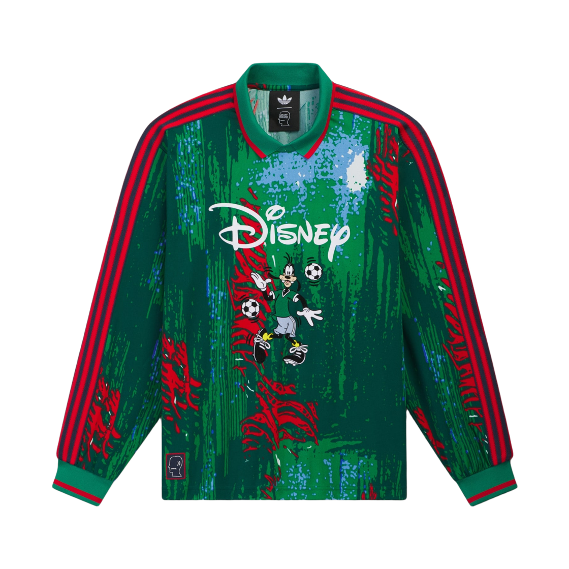 KR5177 Adidas x Brain Dead x Disney Long Sleeve Jersey Red Bold Green Blue - KR Sizing