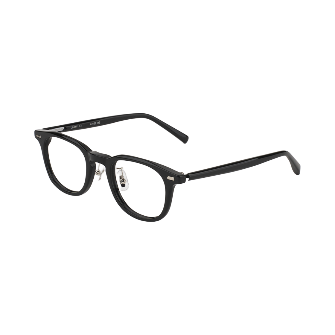 테츠오아이웨어 LS-04V 안경테 C1 블랙(TETSUO EYEWEAR Ls-04v C1 Black) - 2