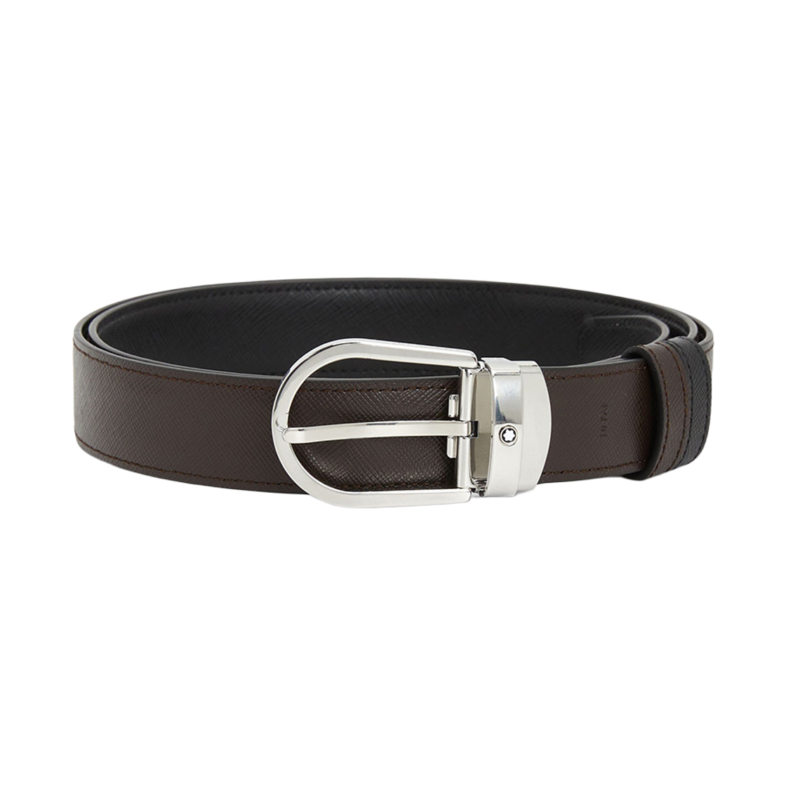 [15% 쿠폰] 몽블랑 홀스슈 버클 30mm 리버시블 레더 블랙 브라운([15% 쿠폰] Montblanc Horseshoe Buckle 30mm Reversible Leather Black Brown) - 3