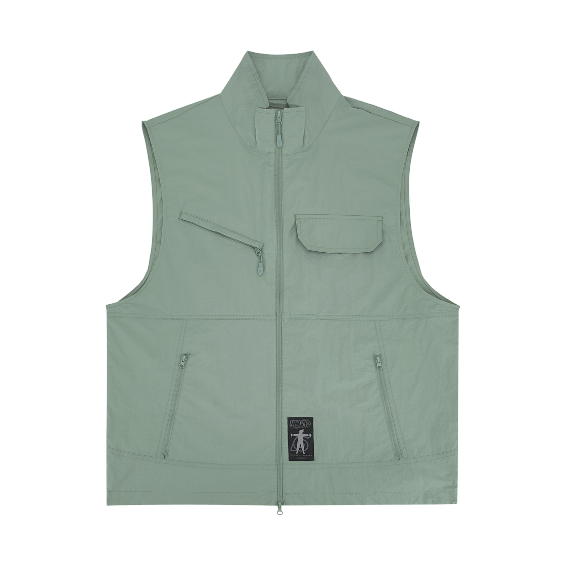 스파오 x 나루토 나일론 베스트 카키(Spao x Naruto Nylon Vest Khaki)