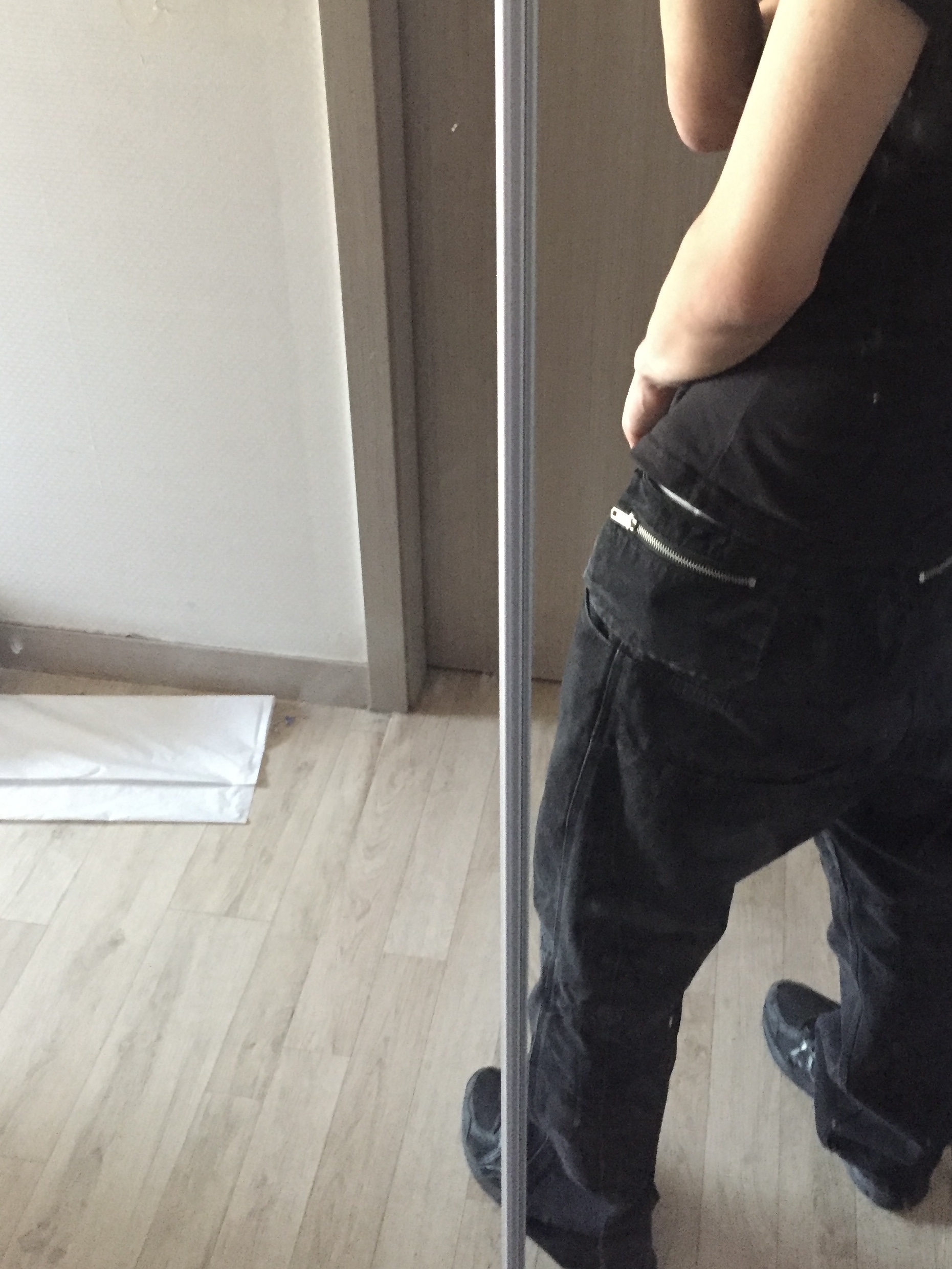 Plastic Product MPa Revealed Pocket Pants Black, Asics Gel-1130 Black Graphite Grey 착용 스타일 - 3