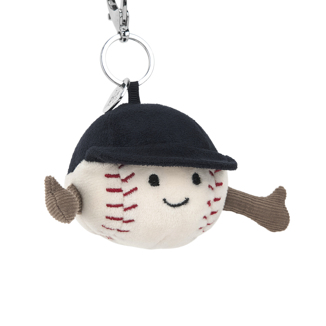 젤리캣 어뮤저블 스포츠 베이스볼 백 참 화이트(Jellycat Amuseable Sports Baseball Bag Charm White) - 2