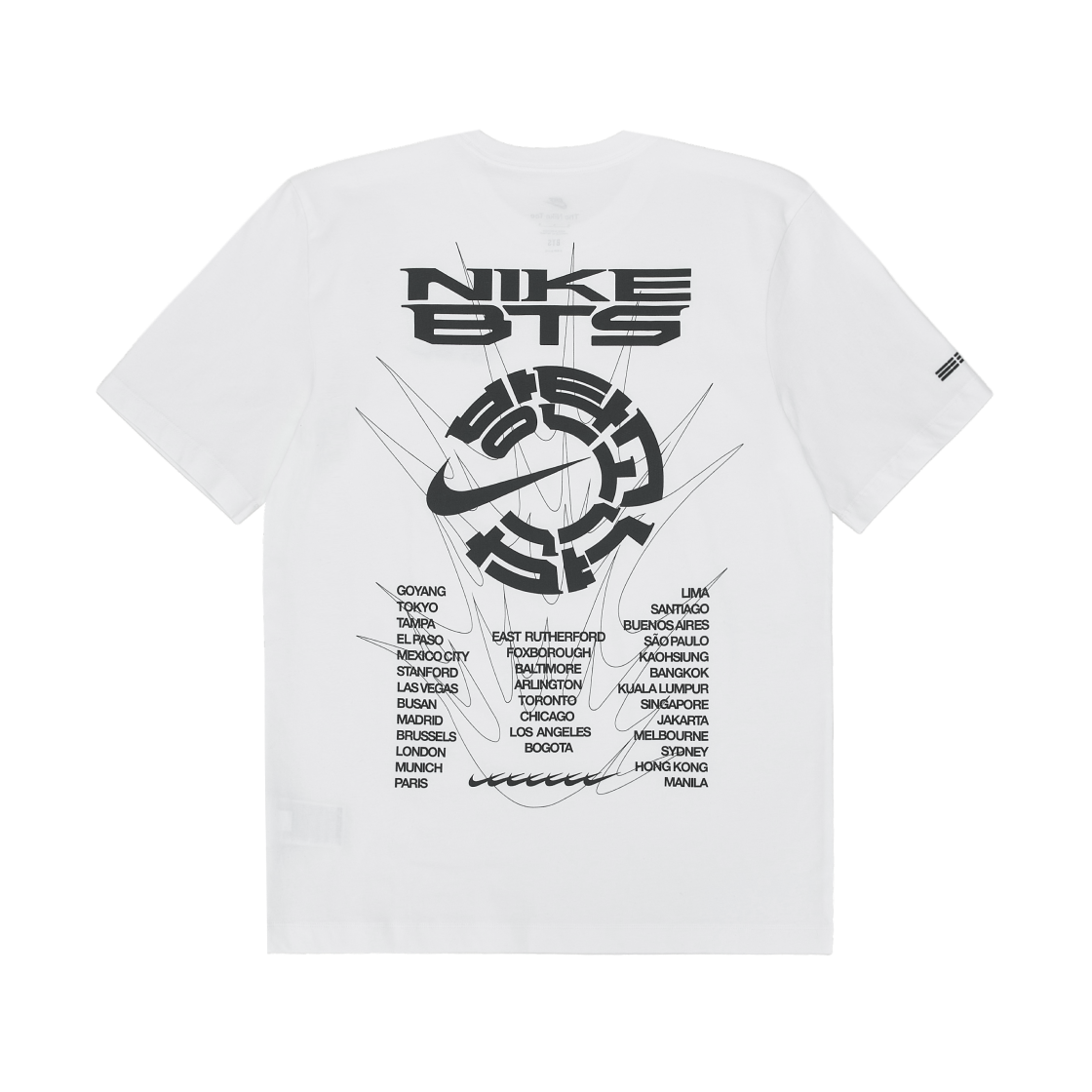 나이키 x BTS 티셔츠 화이트 (JA8523-100)(Nike x BTS T-Shirt White (JA8523-100)) - 1