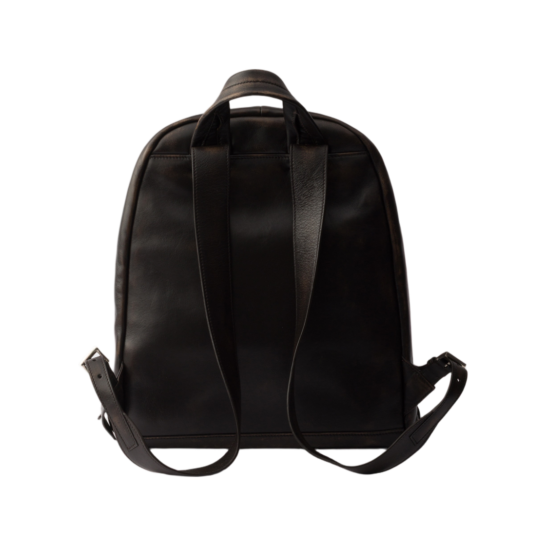 프라다 디스트레스드 나파 레더 백팩 다크 브라운(Prada Distressed Nappa Leather Backpack Dark Brown) - 2