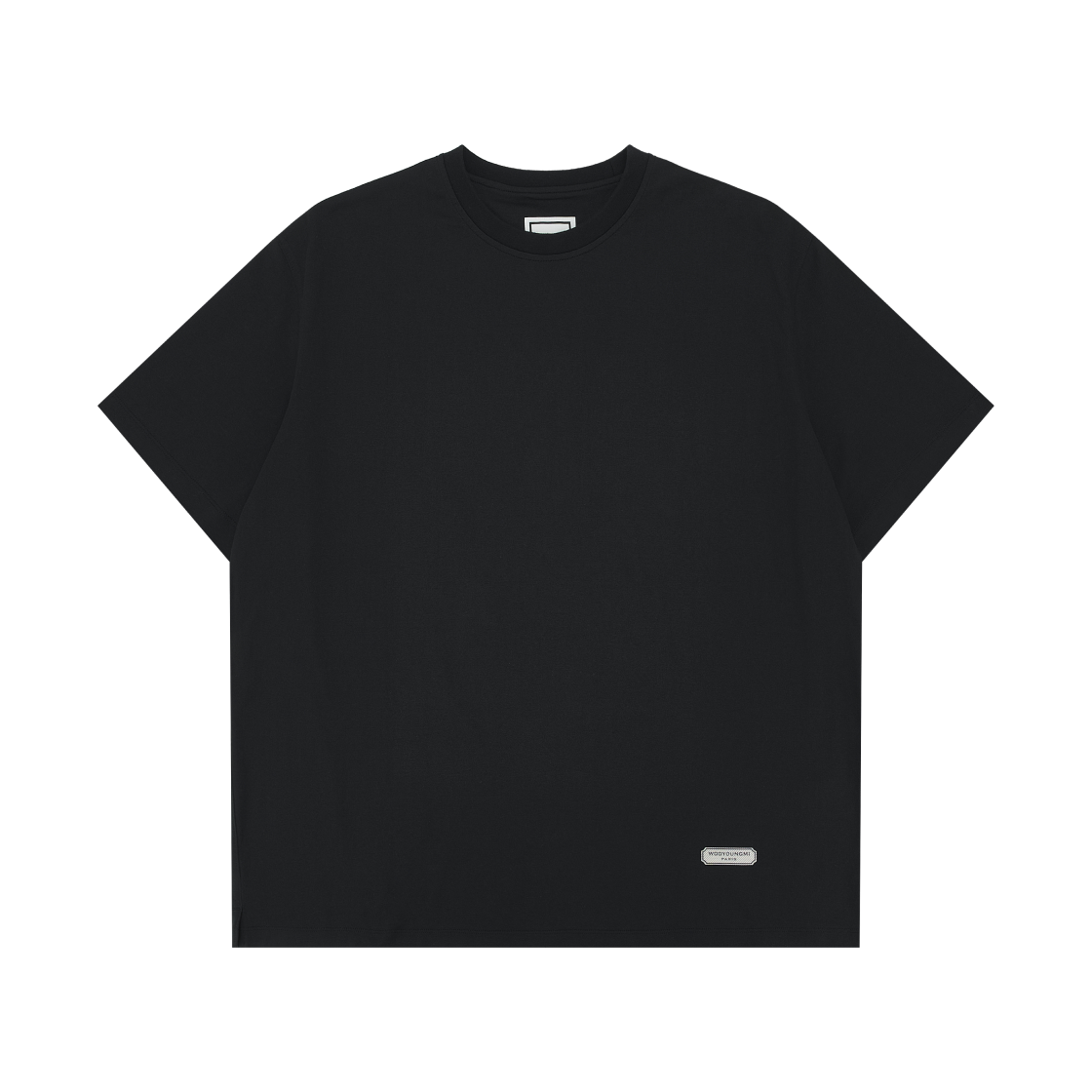 우영미 플라워 백로고 티셔츠 블랙 - 26SS(Wooyoungmi Flower Back Logo T-Shirt Black - 26SS) - 2