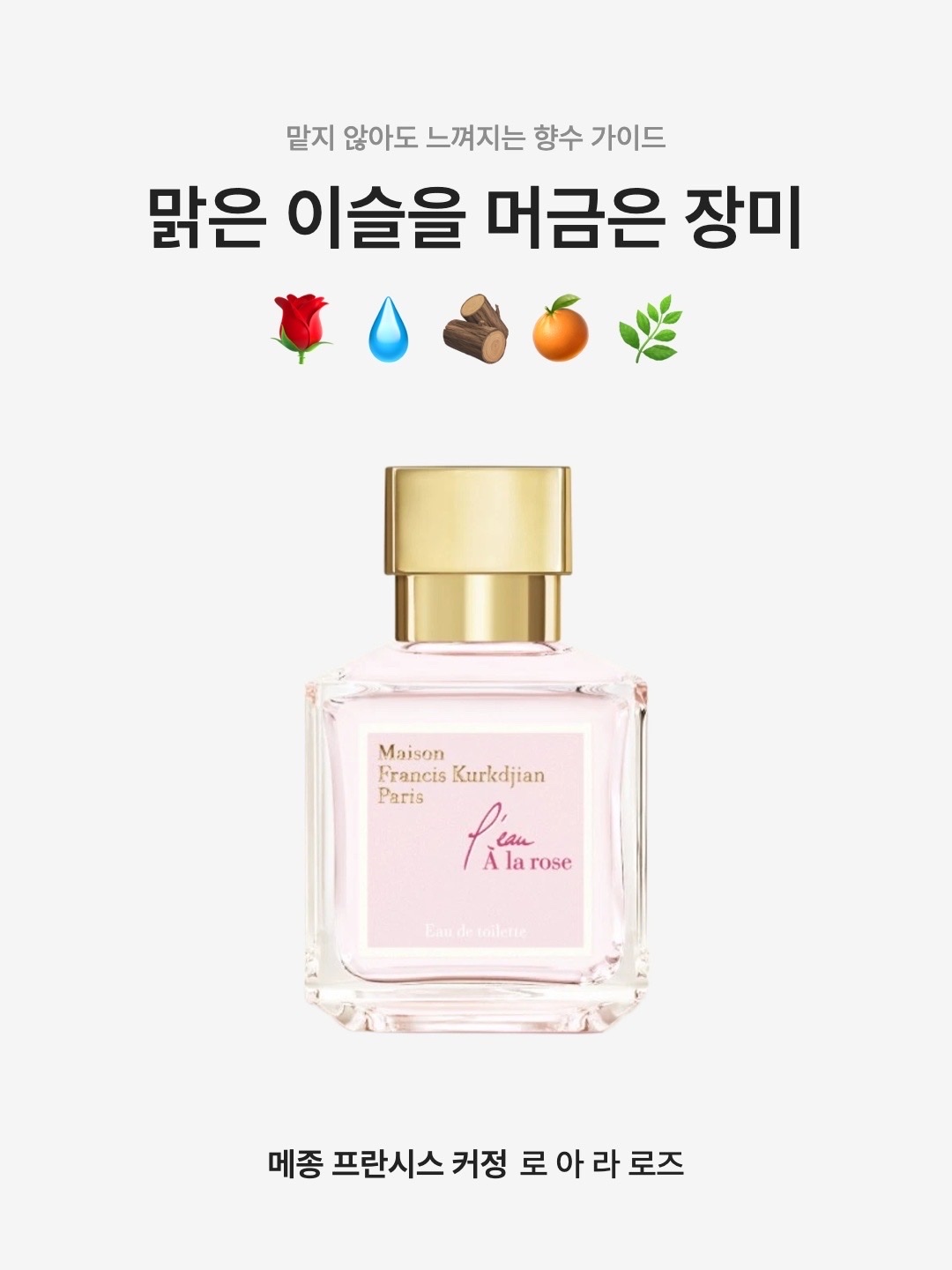 Maison Francis Kurkdjian L'eau A La Rose Eau De Toilette 70ml 착용 스타일 - 1