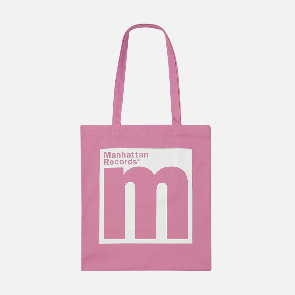 맨하탄 레코즈 엠 로고 캔버스 에코백 - 핑크(Manhattan Records M Logo Canvas Eco Bag - Pink) - 2