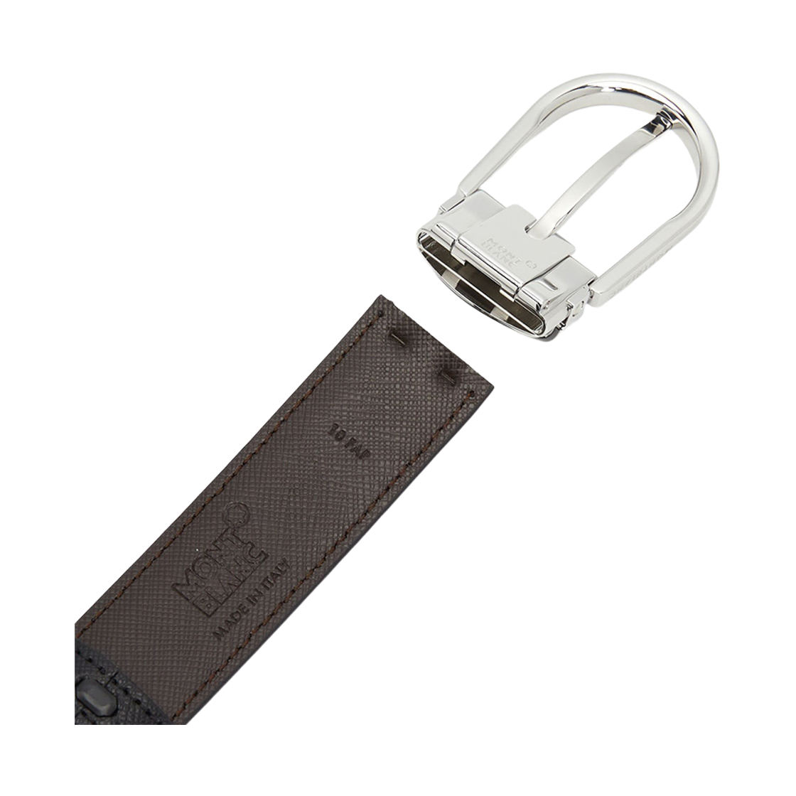 [15% 쿠폰] 몽블랑 홀스슈 버클 30mm 리버시블 레더 블랙 브라운([15% 쿠폰] Montblanc Horseshoe Buckle 30mm Reversible Leather Black Brown) - 6