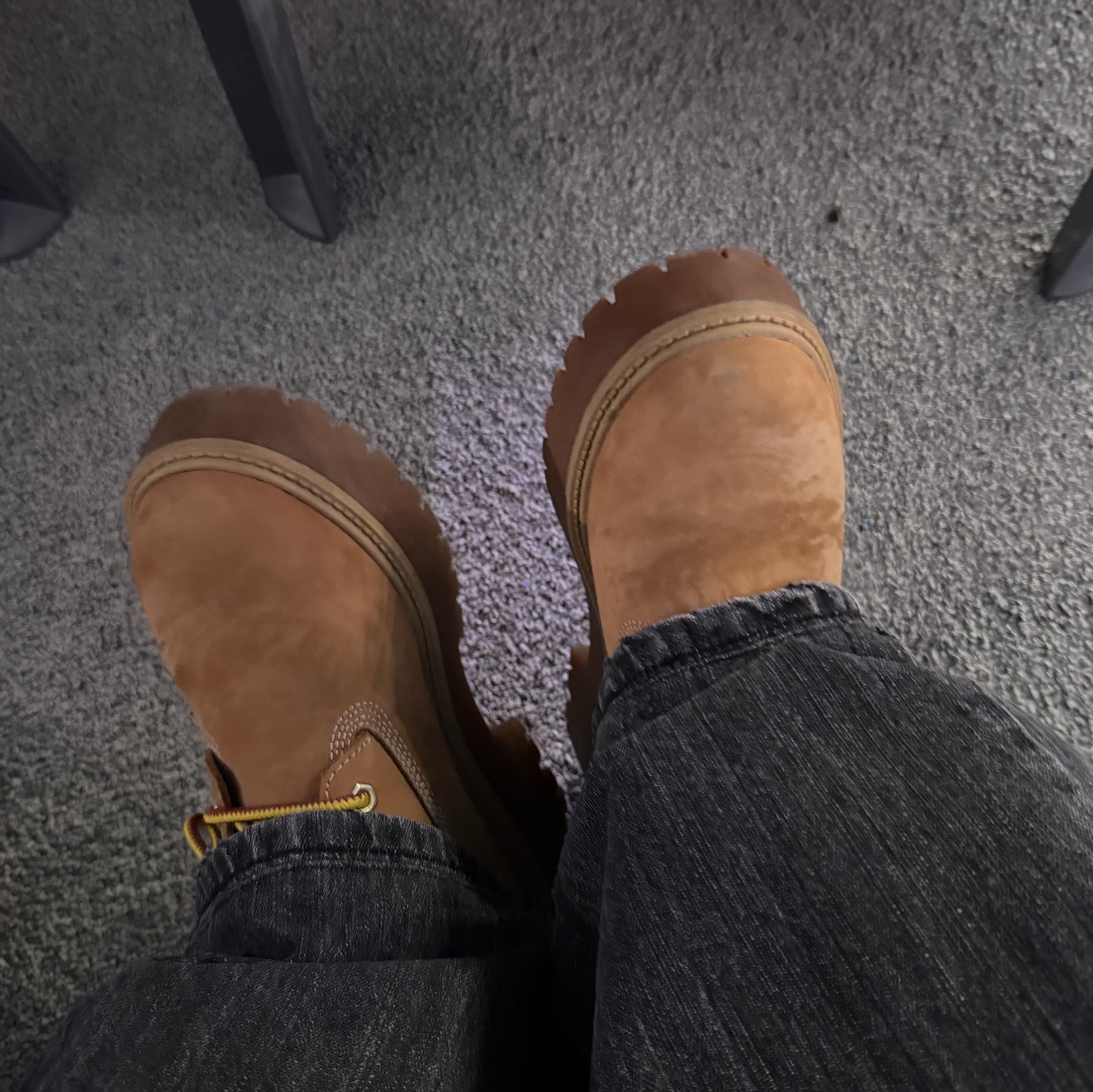 (W) Timberland Stone Street 6 Inch Waterproof Platform Boots Wheat - Medium 착용 스타일