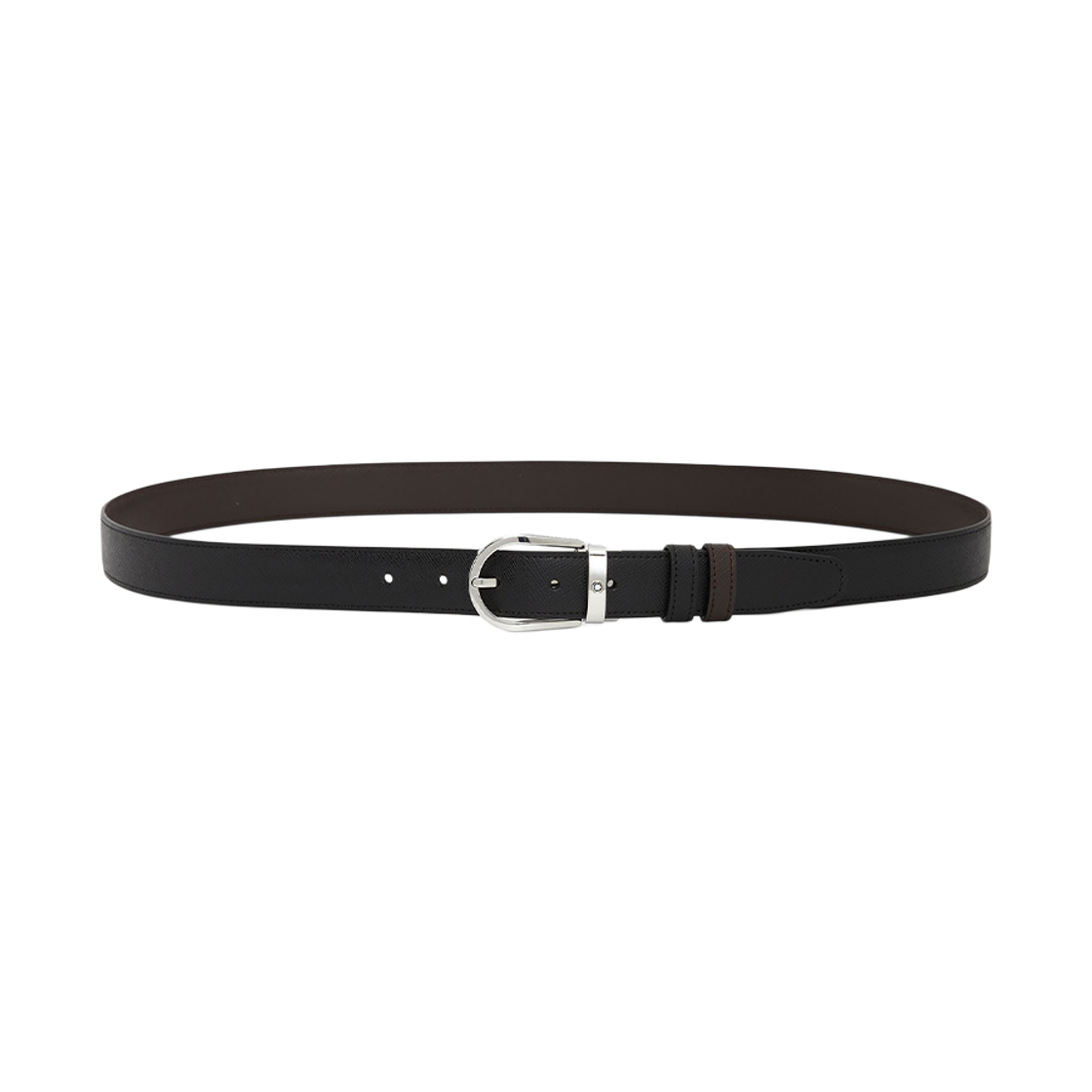[15% 쿠폰] 몽블랑 홀스슈 버클 30mm 리버시블 레더 블랙 브라운([15% 쿠폰] Montblanc Horseshoe Buckle 30mm Reversible Leather Black Brown) - 4