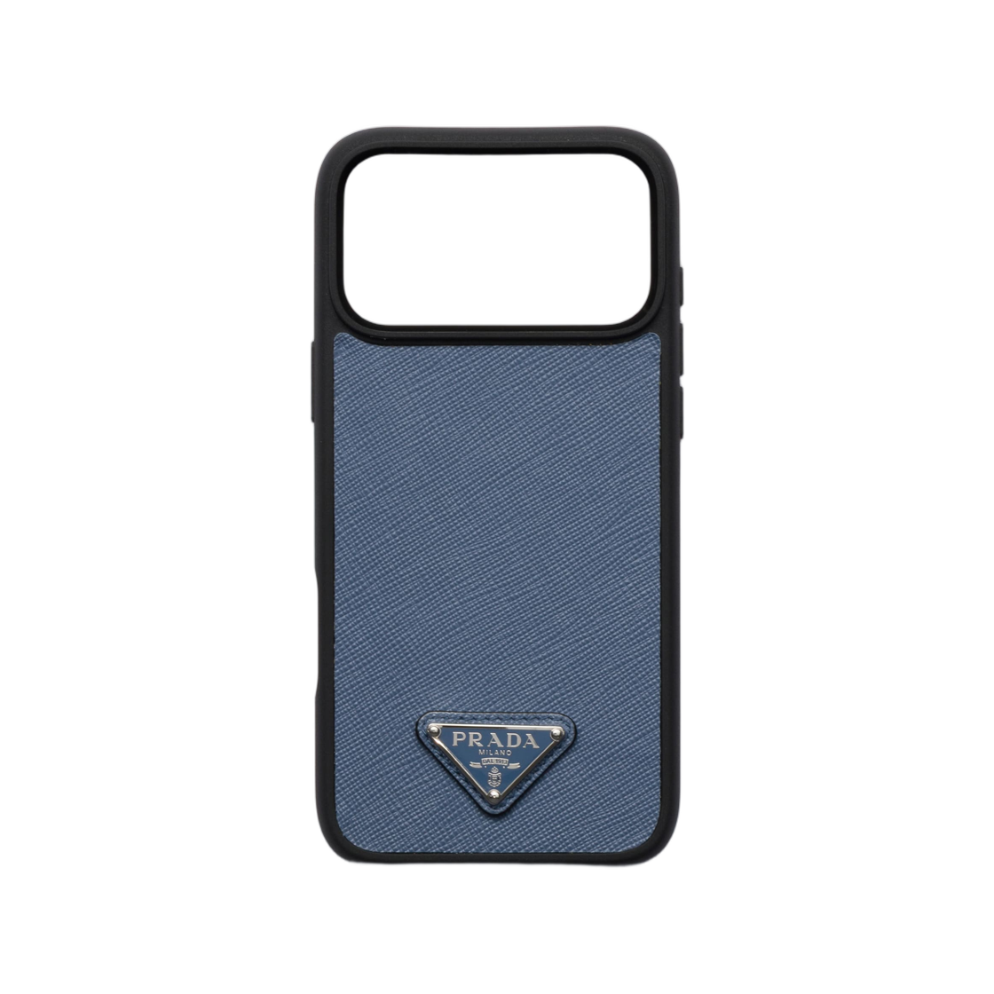 프라다 사피아노 레더 케이스 포 아이폰 17 프로 맥스 에비에이션 블루(Prada Saffiano Leather Case For iPhone 17 Pro Max Aviation Blue)