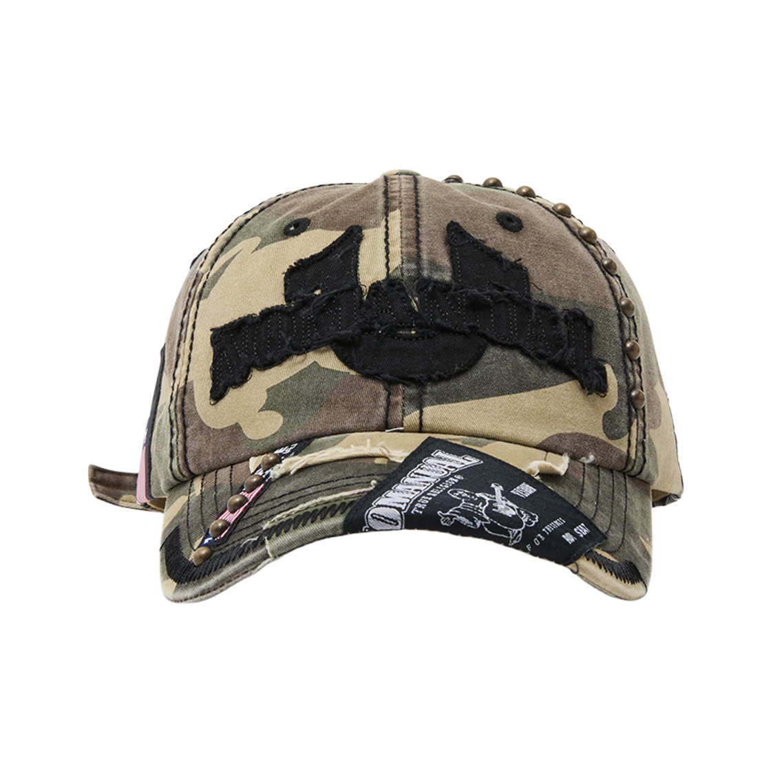 트루릴리젼 노 릴리젼 패치 워크 볼캡 카모(True Religion No Religion Patch Work Ballcap Camo) - 1