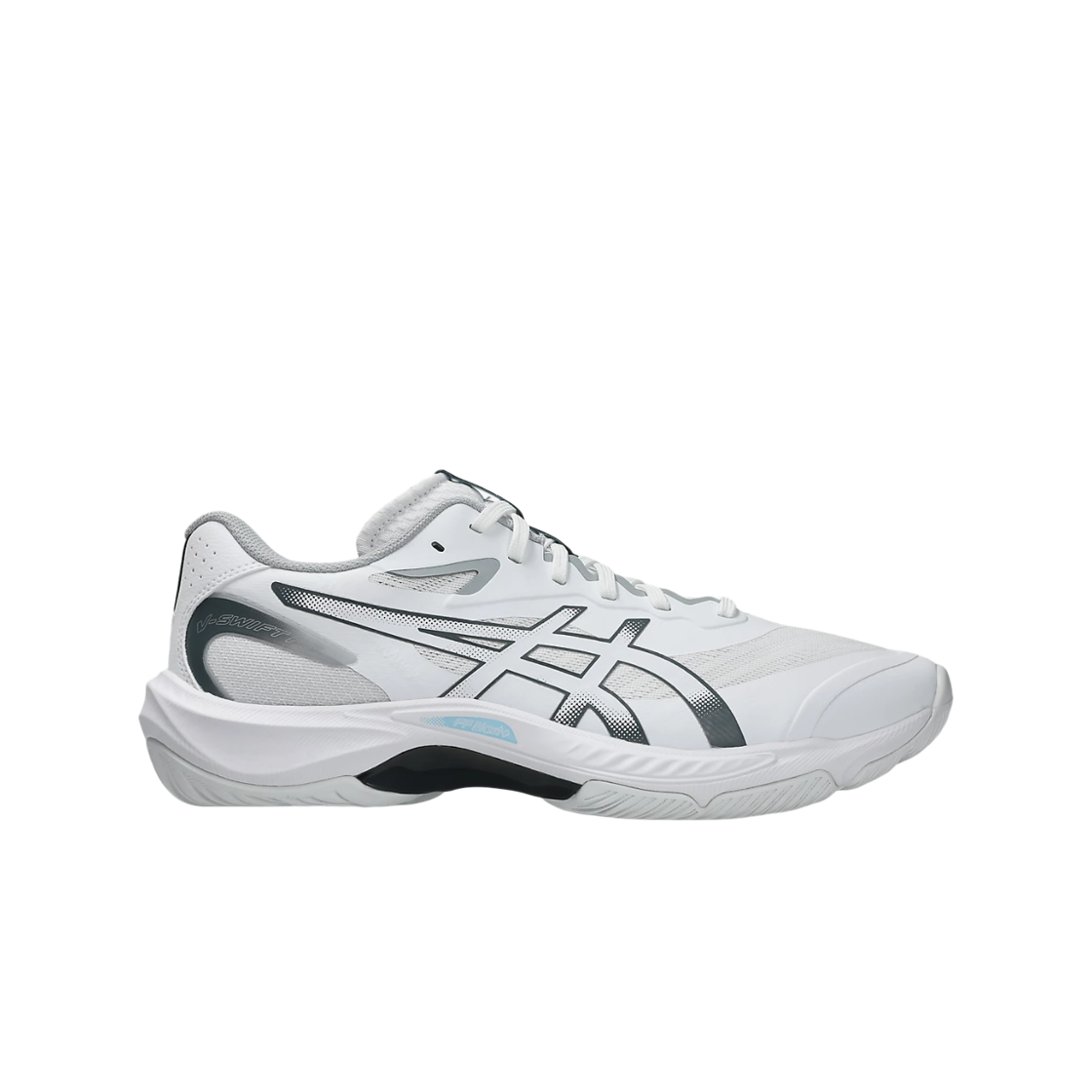 1053A075-100 Asics V-Swift FF 5 White Carrier Grey - 2E Wide