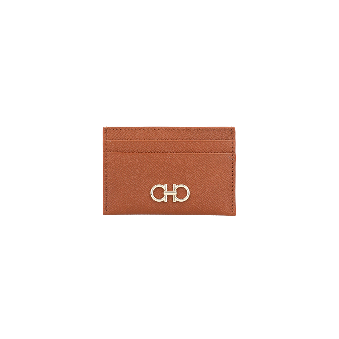 22 0007 0789863 [20% 쿠폰] Ferragamo Gancini Credit Card Holder Natural Brown