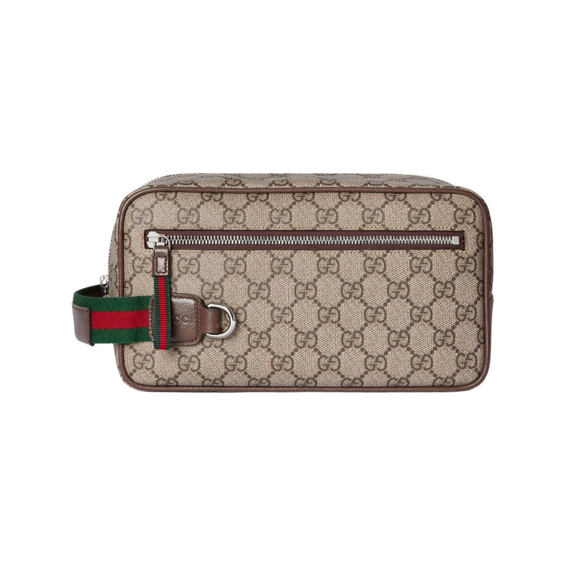 856041-FAFTC-9866 Gucci Medium GG Cosmetic Case Beige Brown