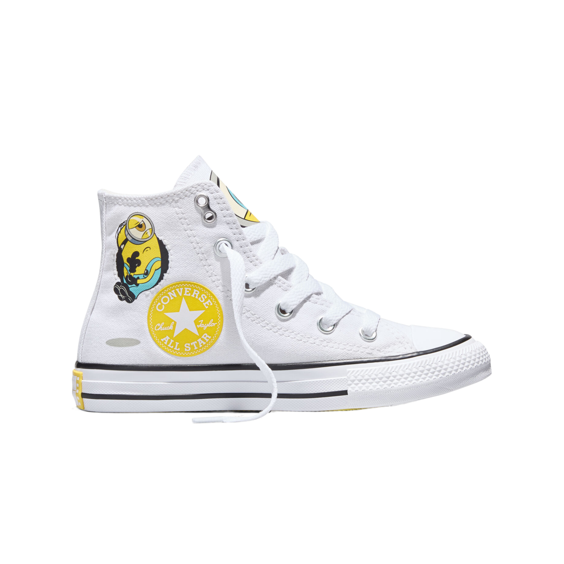 A21405C (Kids) Converse x Minions Chuck Taylor All Star Hi White Yellow