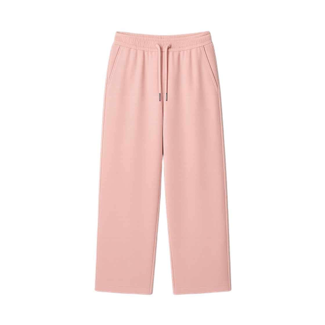 지크립 스트링 허리 밴딩 코튼 와이드 트레이닝 스웻 팬츠 핑크(GCLIP String Waist Banding Cotton Wide Sweatpants Pink) - 1