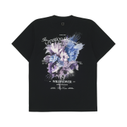 Wooyoungmi Flower Back Logo T-Shirt Black - 25SS