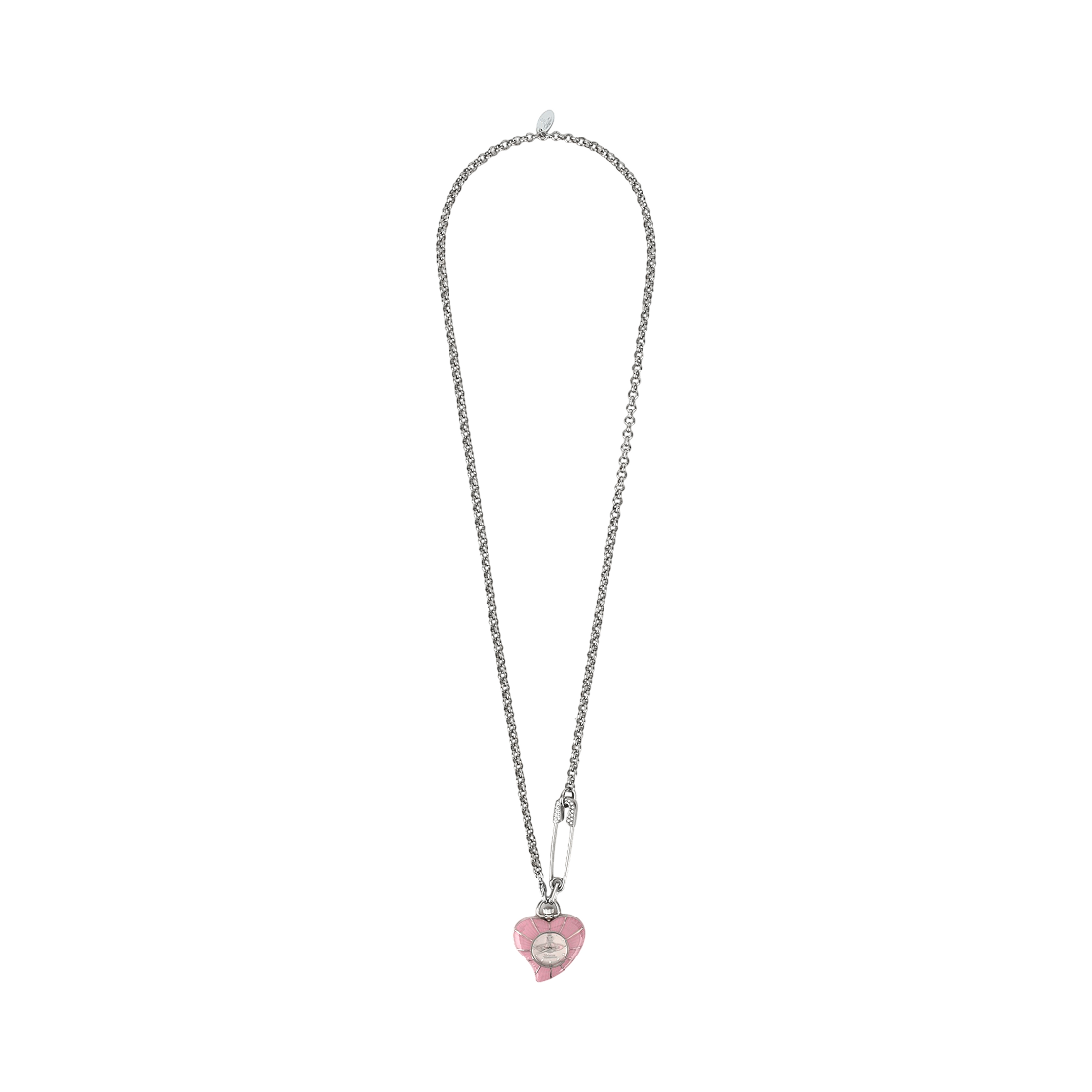 비비안 웨스트우드 러브 하트 32mm 실버 핑크(Vivienne Westwood Love Heart 32mm Silver Pink) - 3